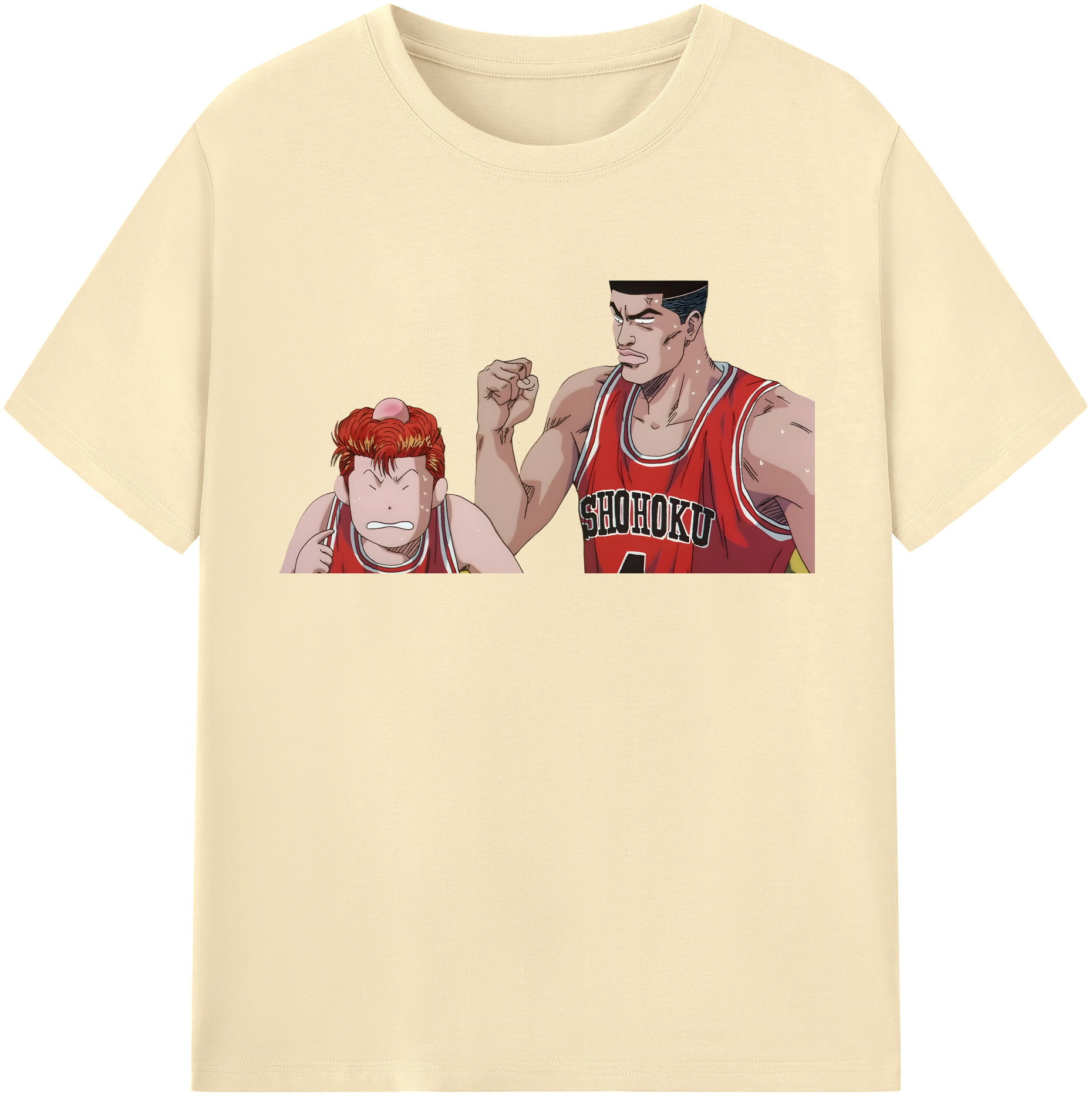 SLAM DUNK／スラムダンク 綿100％半袖Tシャツ（フロントプリント）