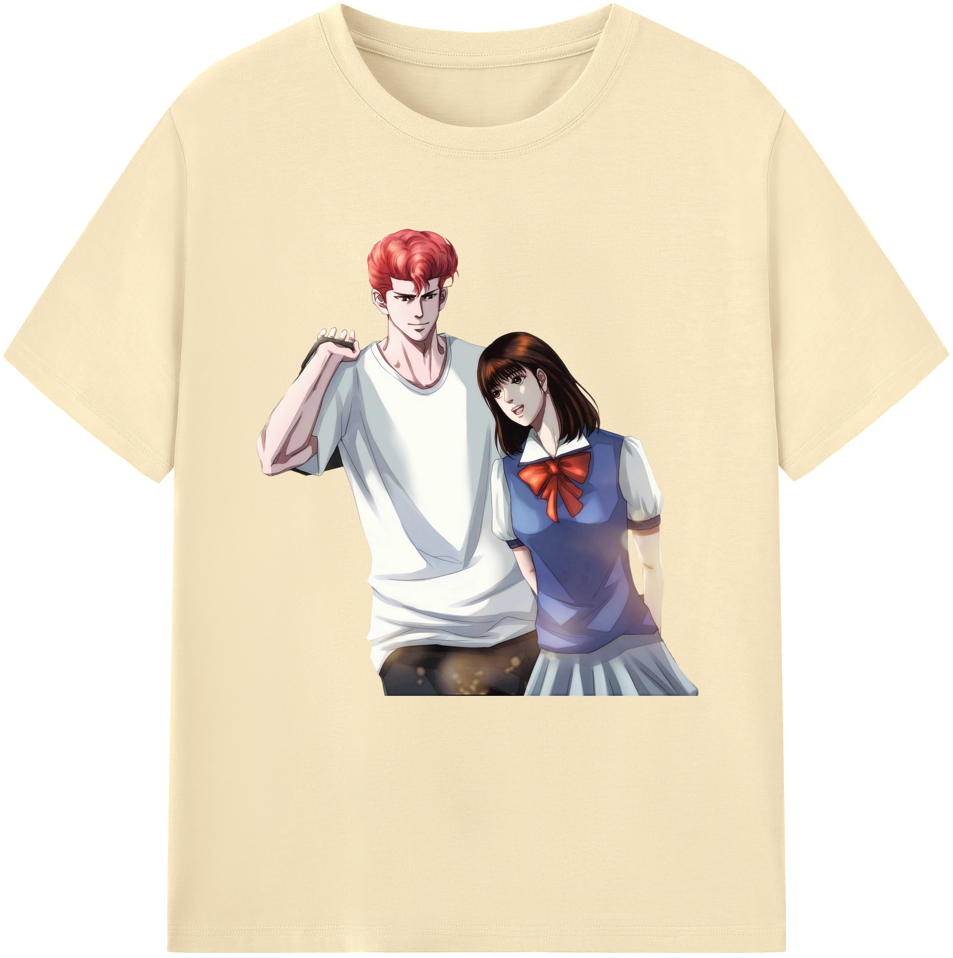 SLAM DUNK／スラムダンク 綿100％半袖Tシャツ（フロントプリント）