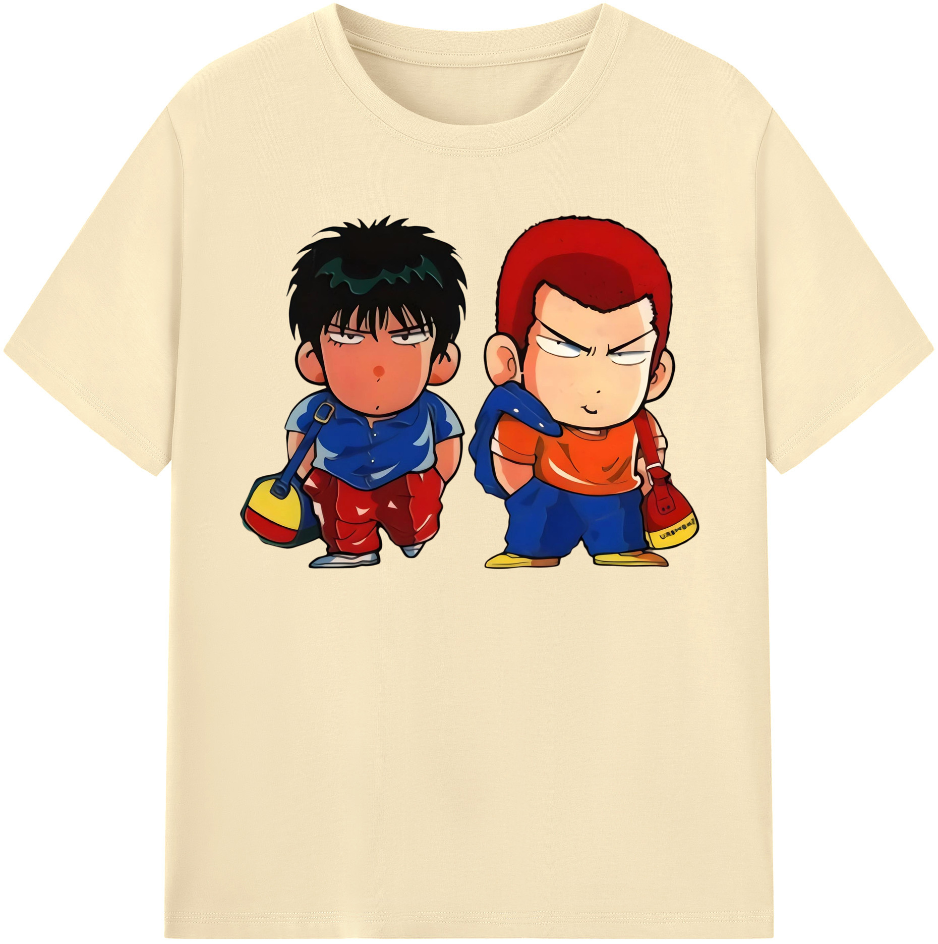 SLAM DUNK／スラムダンク 綿100％半袖Tシャツ（フロントプリント）