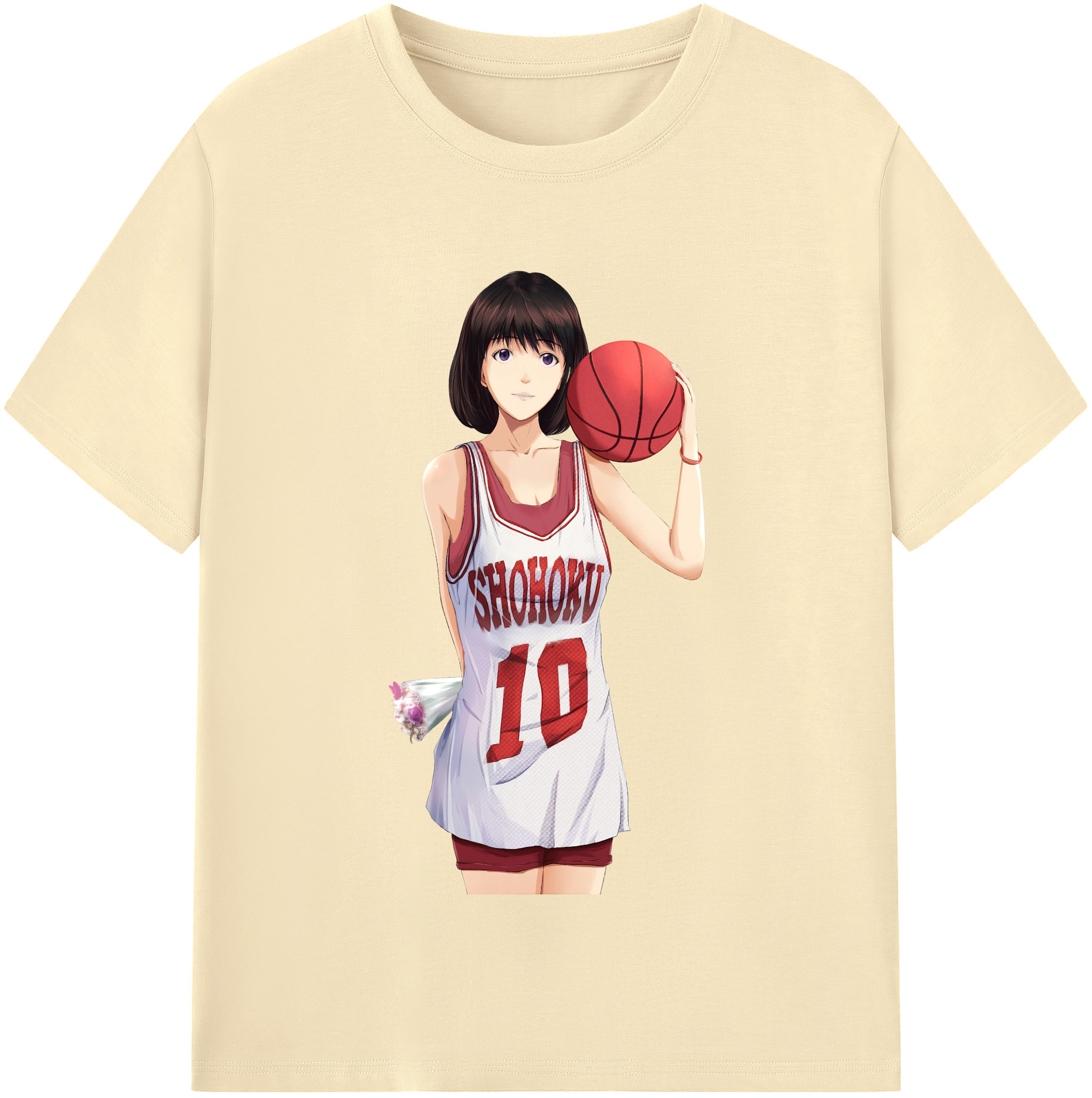 SLAM DUNK／スラムダンク 綿100％半袖Tシャツ（フロントプリント）