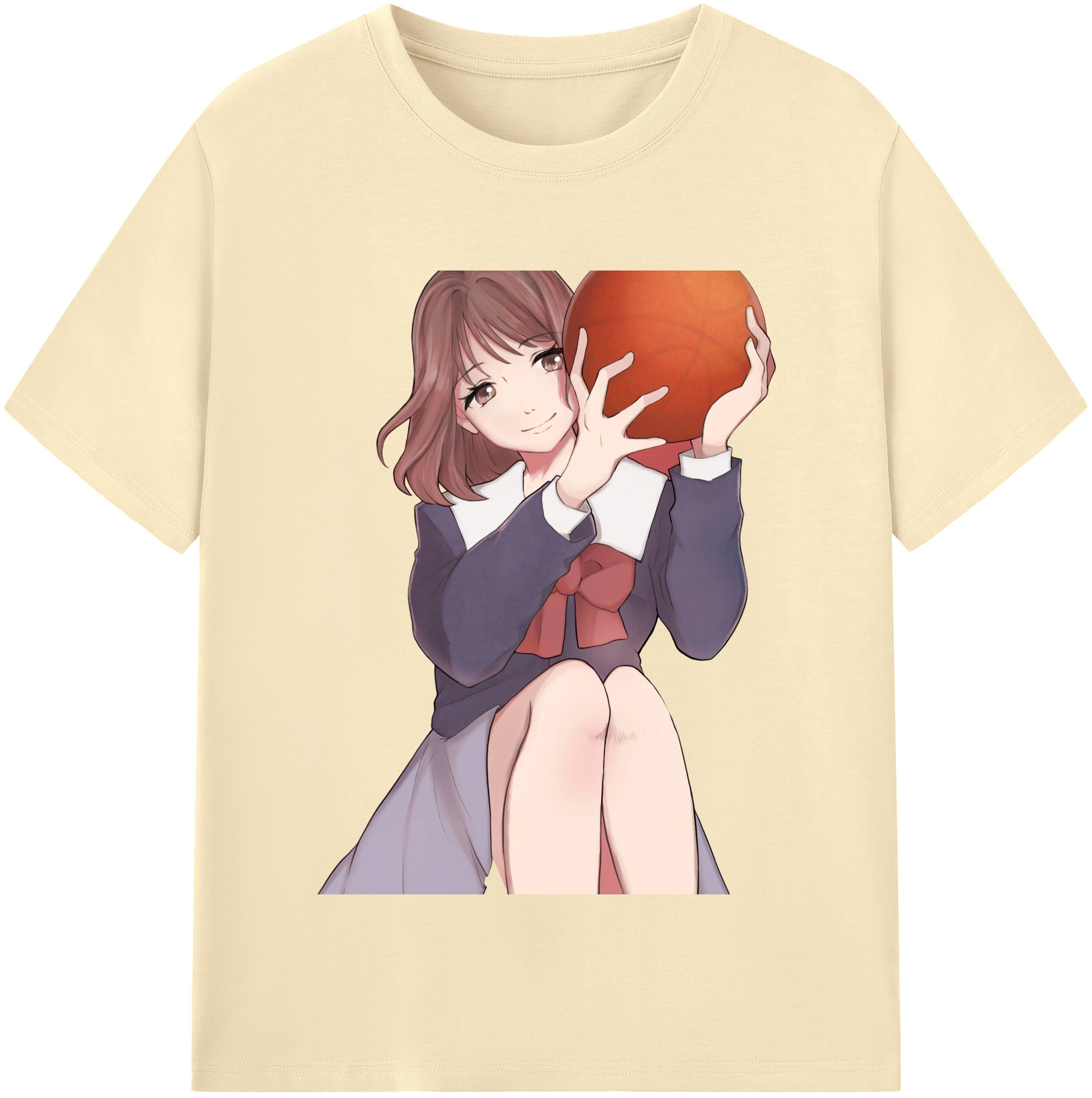 SLAM DUNK／スラムダンク 綿100％半袖Tシャツ（フロントプリント）