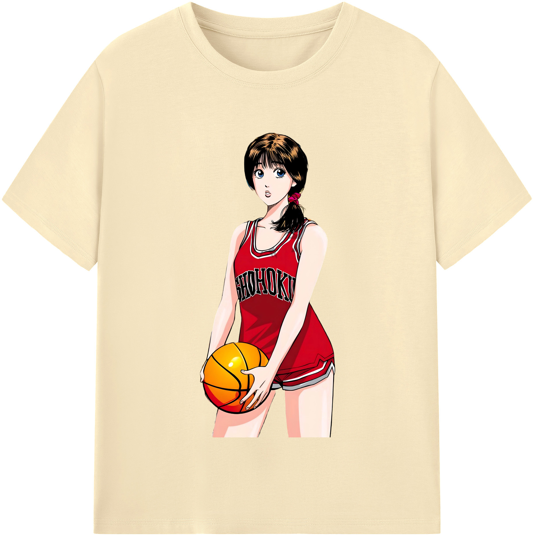 SLAM DUNK／スラムダンク 綿100％半袖Tシャツ（フロントプリント）