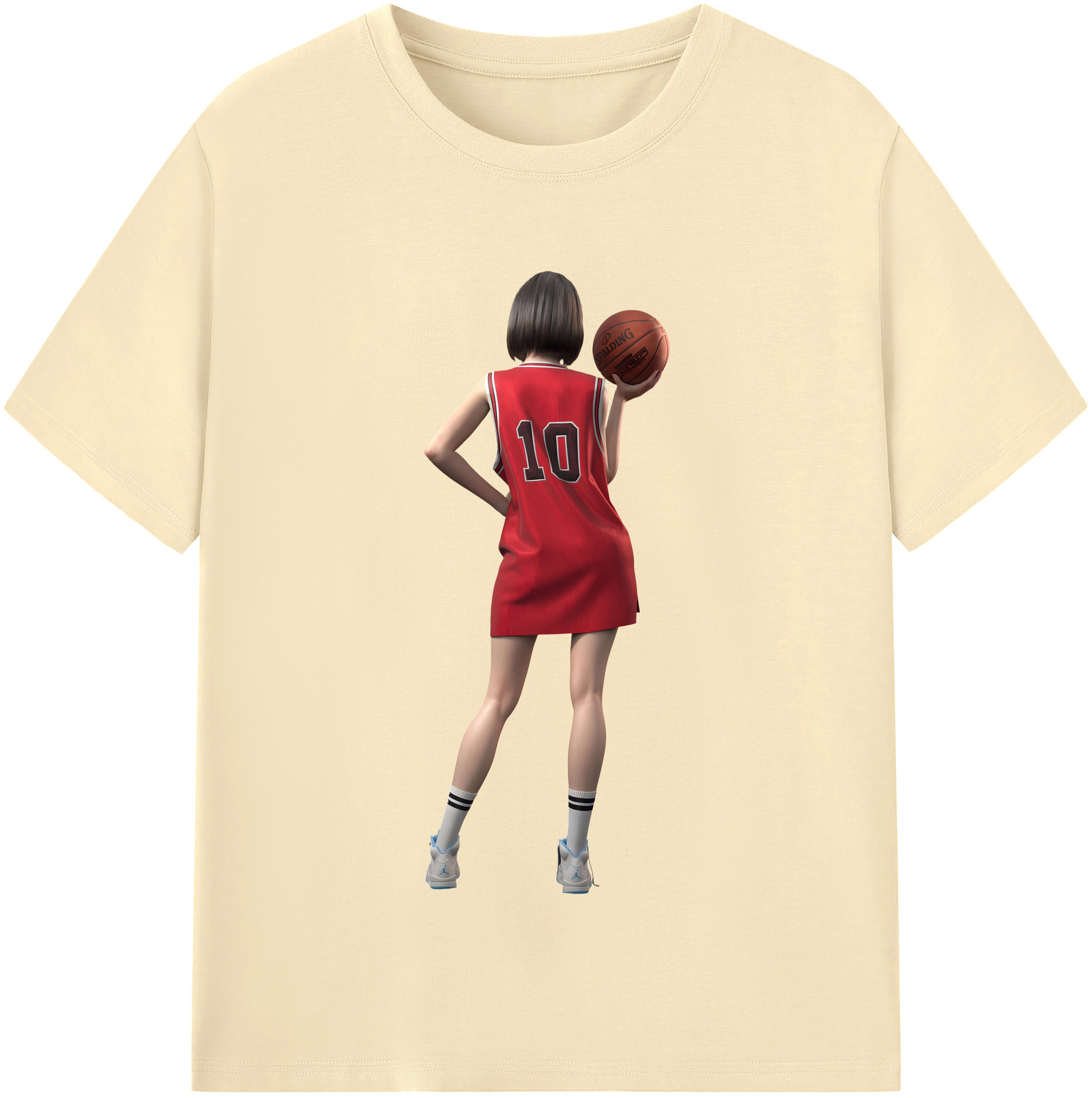 SLAM DUNK／スラムダンク 綿100％半袖Tシャツ（フロントプリント）