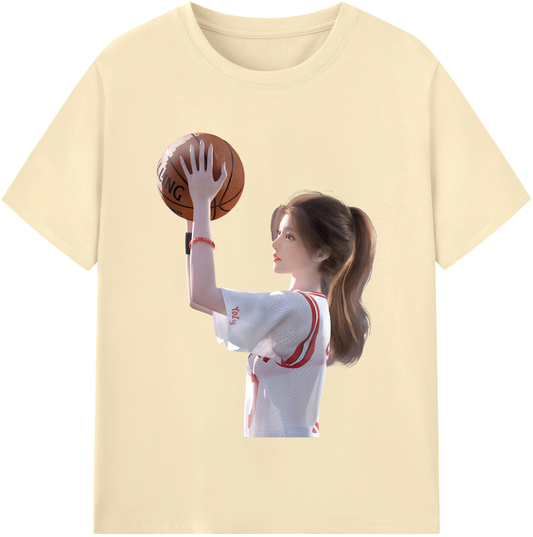 SLAM DUNK／スラムダンク 綿100％半袖Tシャツ（フロントプリント）