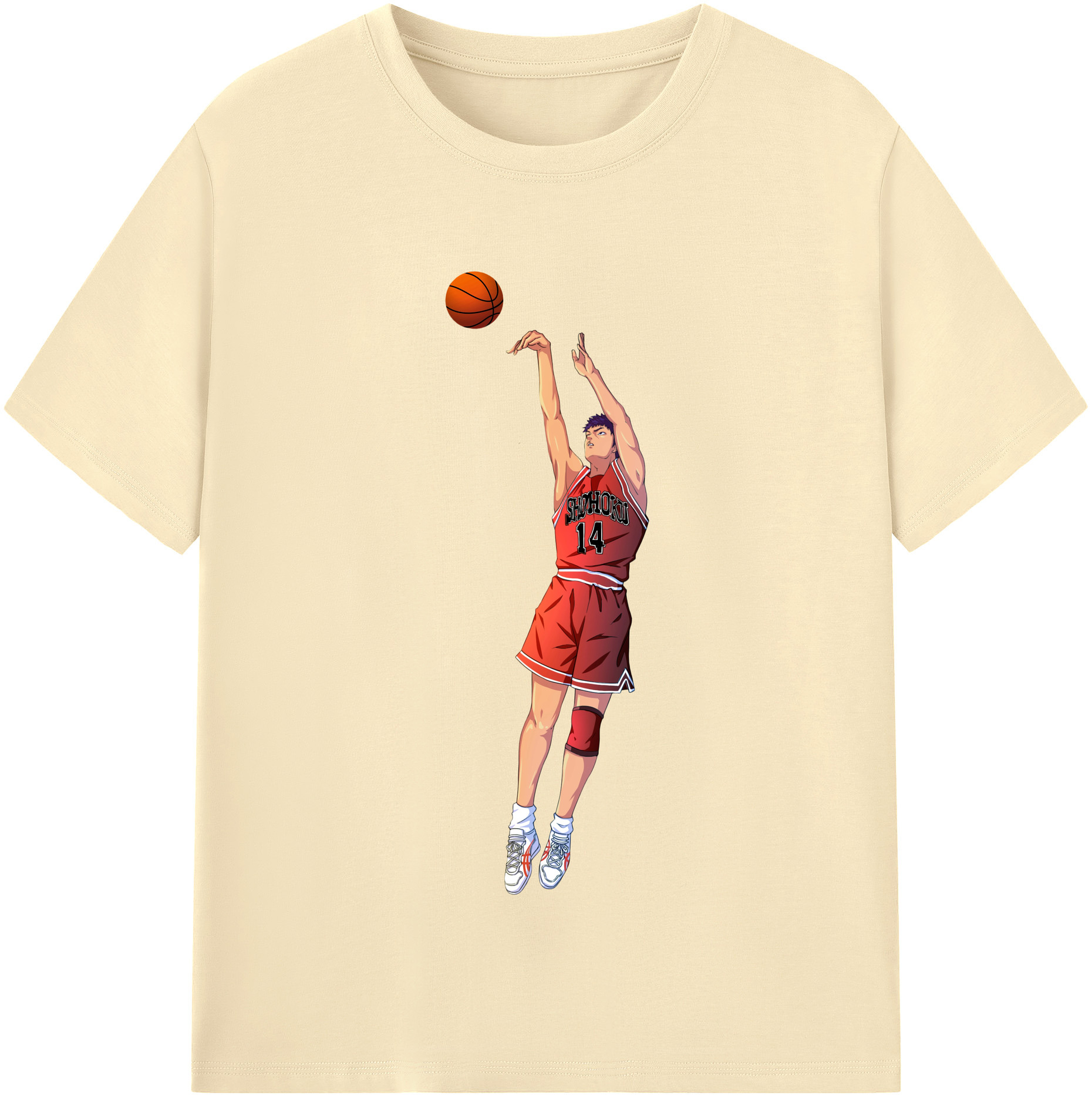 SLAM DUNK／スラムダンク 綿100％半袖Tシャツ（フロントプリント）