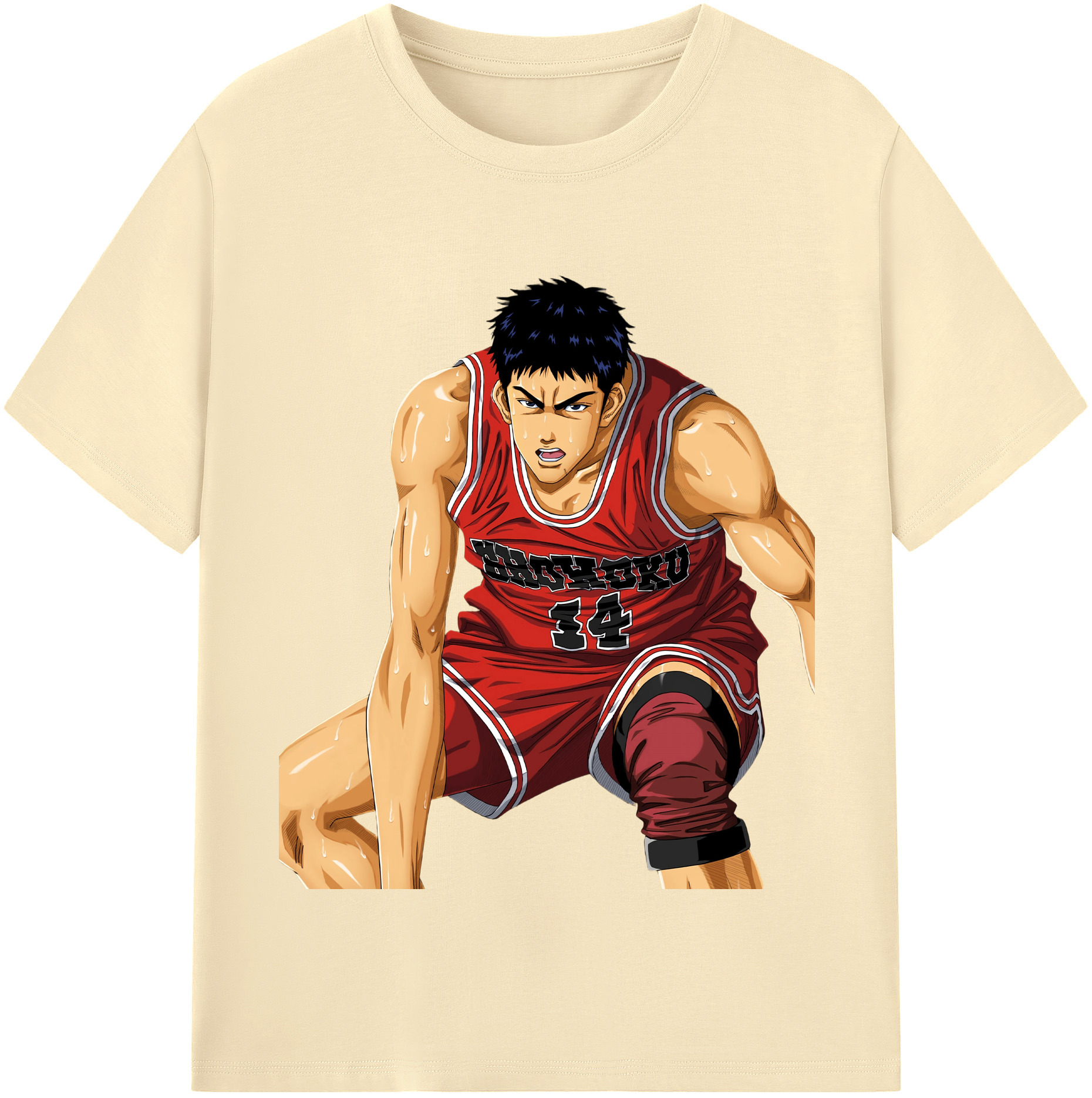 SLAM DUNK／スラムダンク 綿100％半袖Tシャツ（フロントプリント）