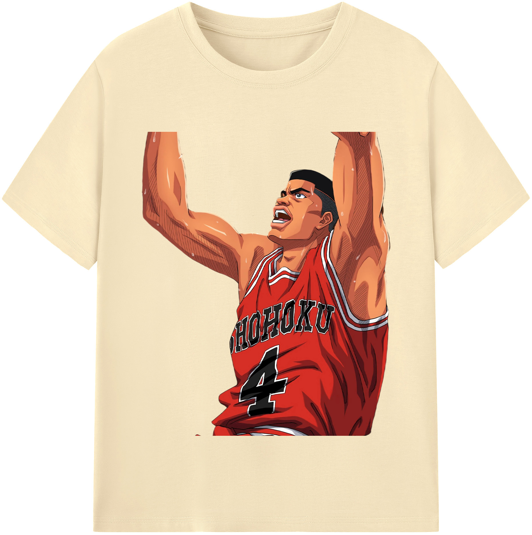 SLAM DUNK／スラムダンク 綿100％半袖Tシャツ（フロントプリント）