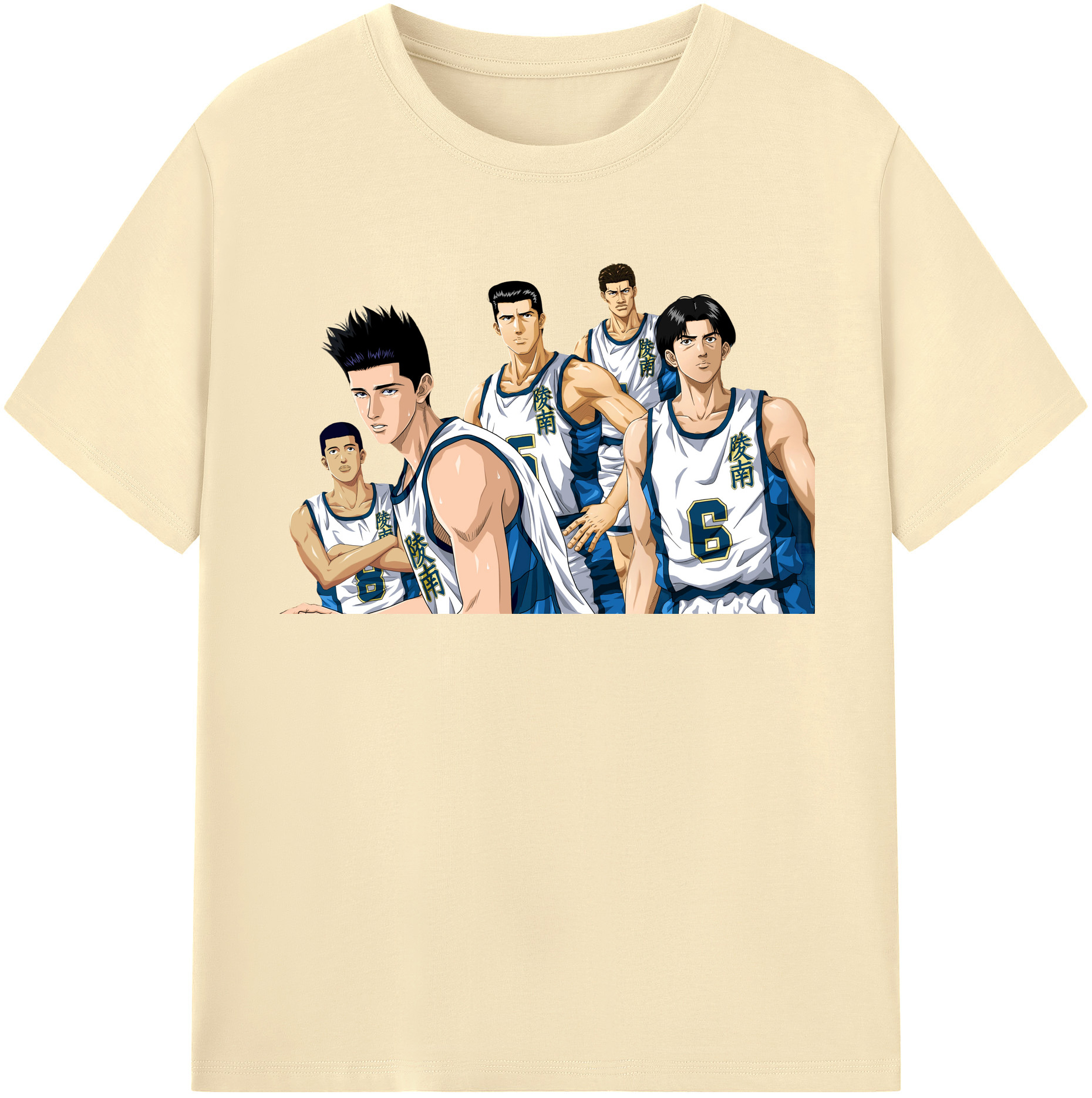 SLAM DUNK／スラムダンク 綿100％半袖Tシャツ（フロントプリント）