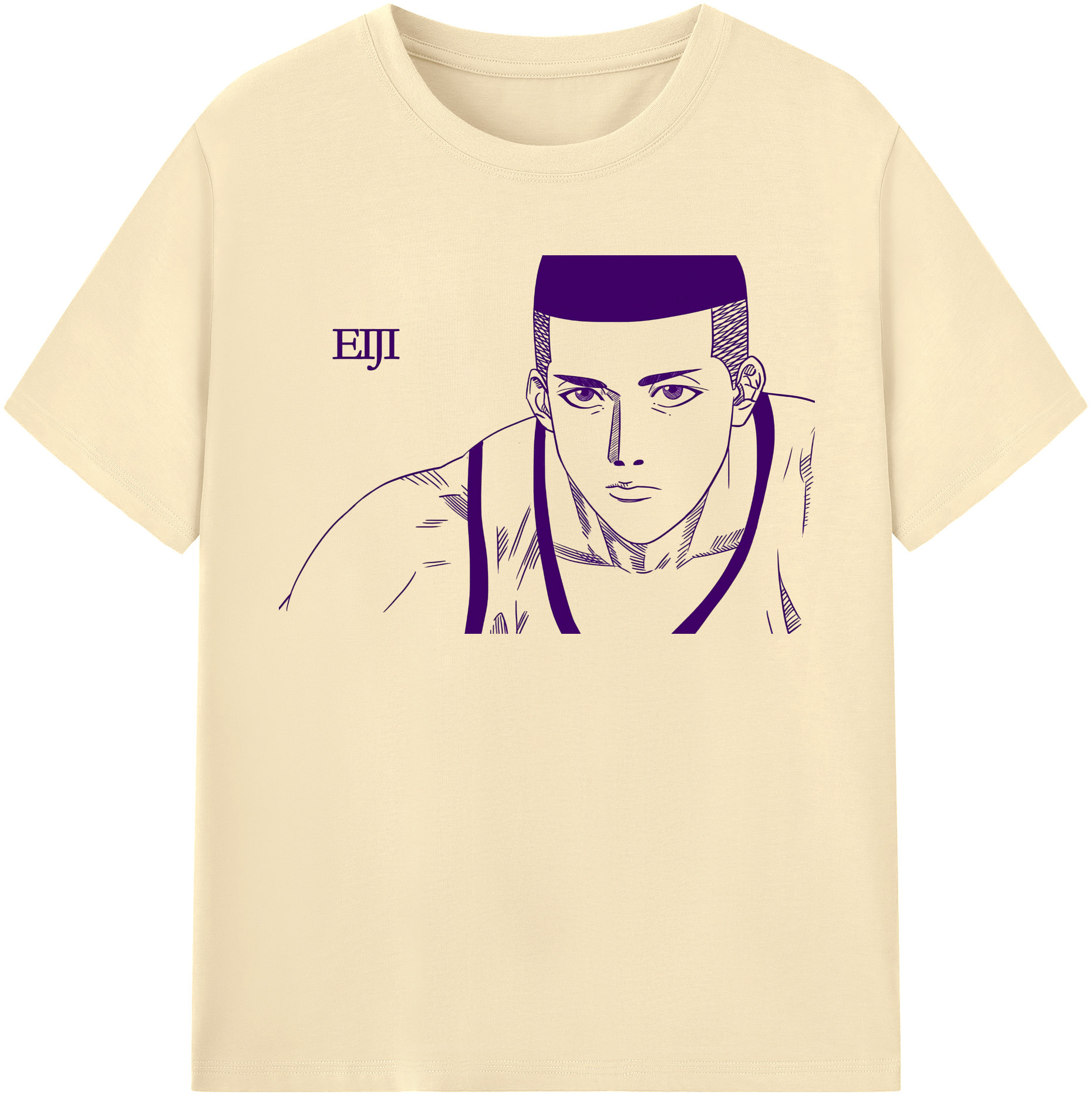 SLAM DUNK／スラムダンク 綿100％半袖Tシャツ（フロントプリント）