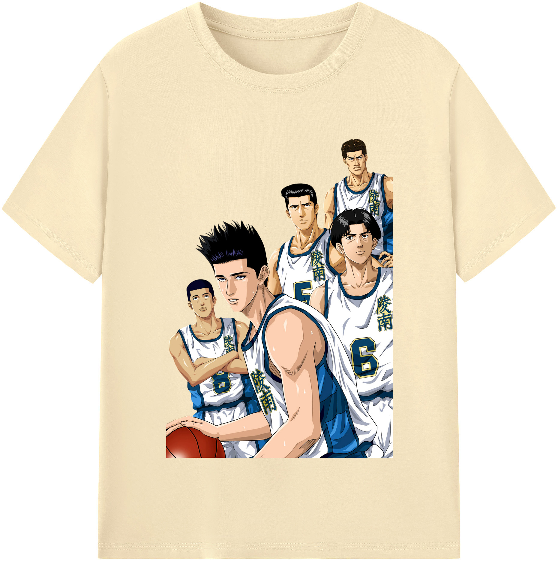 SLAM DUNK／スラムダンク 綿100％半袖Tシャツ（フロントプリント）