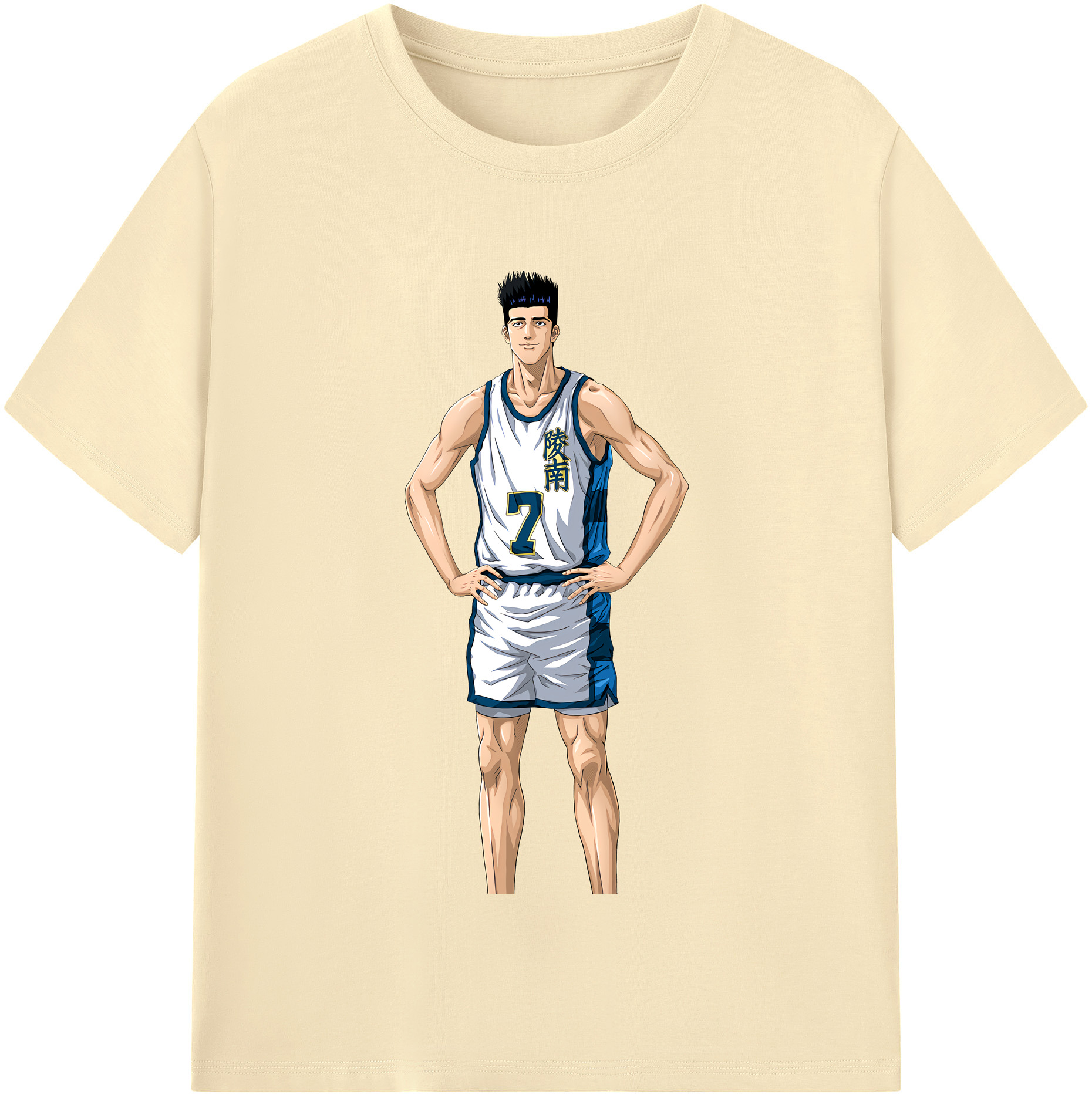 SLAM DUNK／スラムダンク 綿100％半袖Tシャツ（フロントプリント）