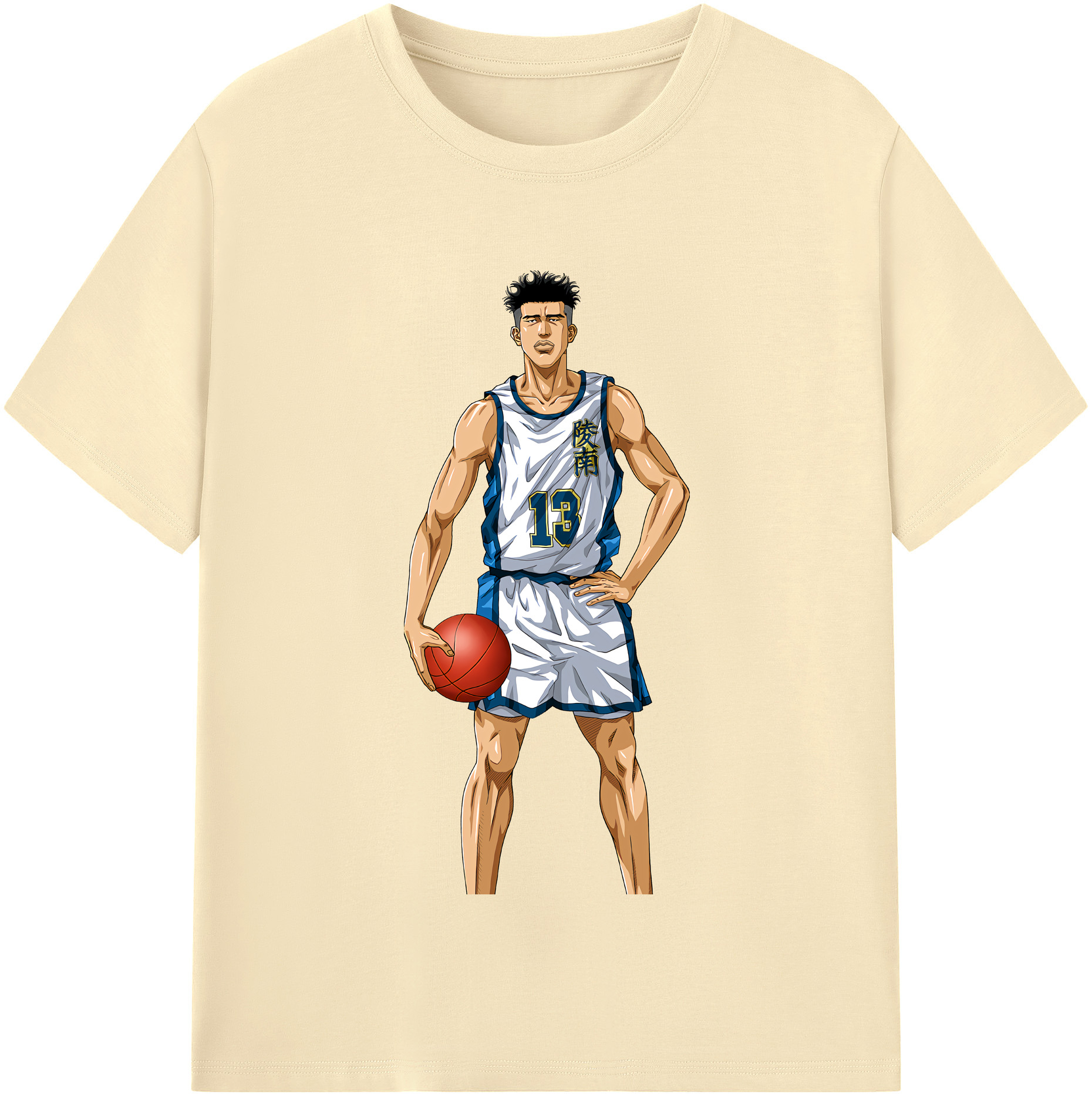 SLAM DUNK／スラムダンク 綿100％半袖Tシャツ（フロントプリント）
