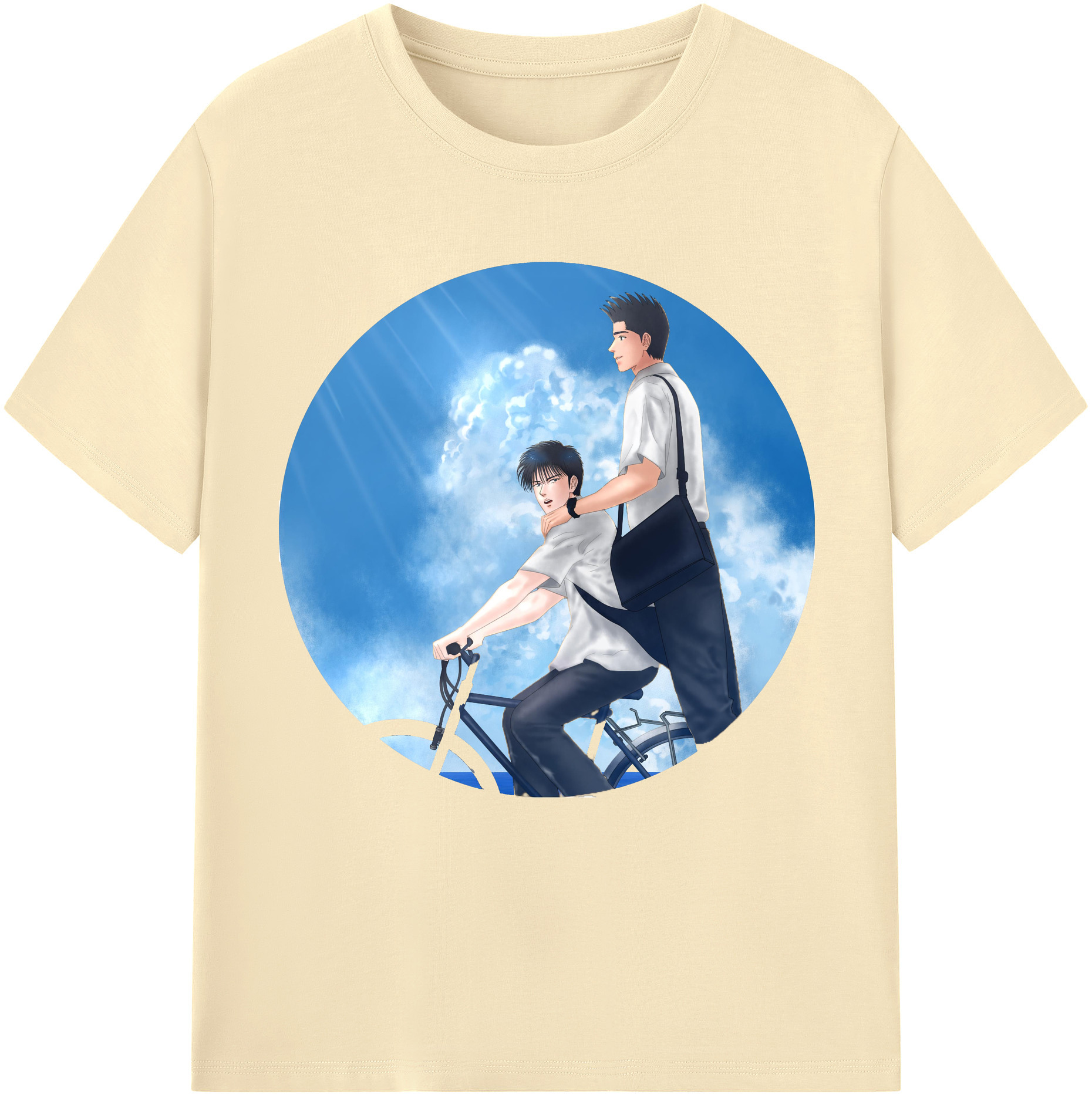 SLAM DUNK／スラムダンク 綿100％半袖Tシャツ（フロントプリント）