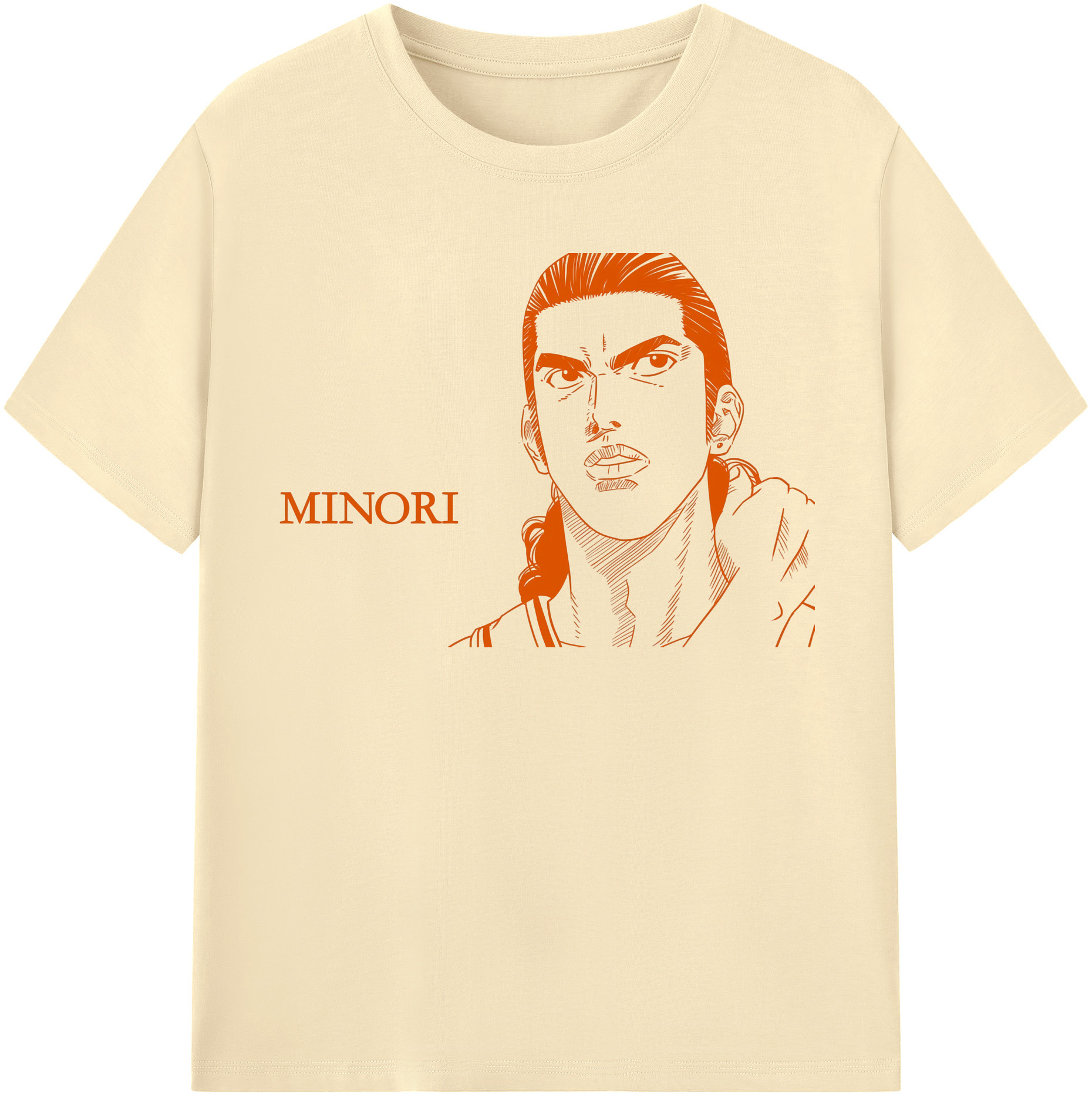 SLAM DUNK／スラムダンク 綿100％半袖Tシャツ（フロントプリント）