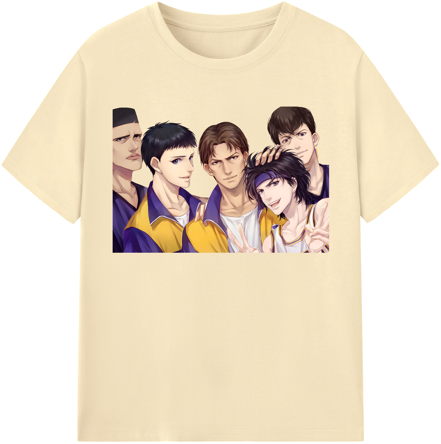 SLAM DUNK／スラムダンク 綿100％半袖Tシャツ（フロントプリント）
