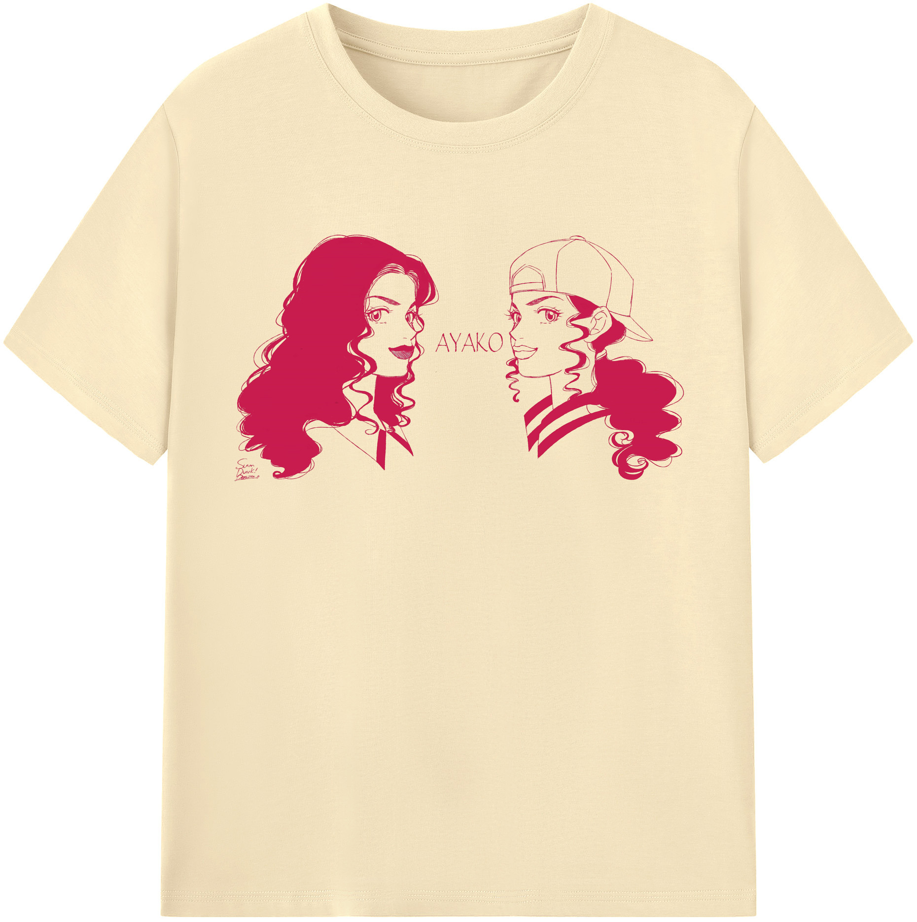 SLAM DUNK／スラムダンク 綿100％半袖Tシャツ（フロントプリント）