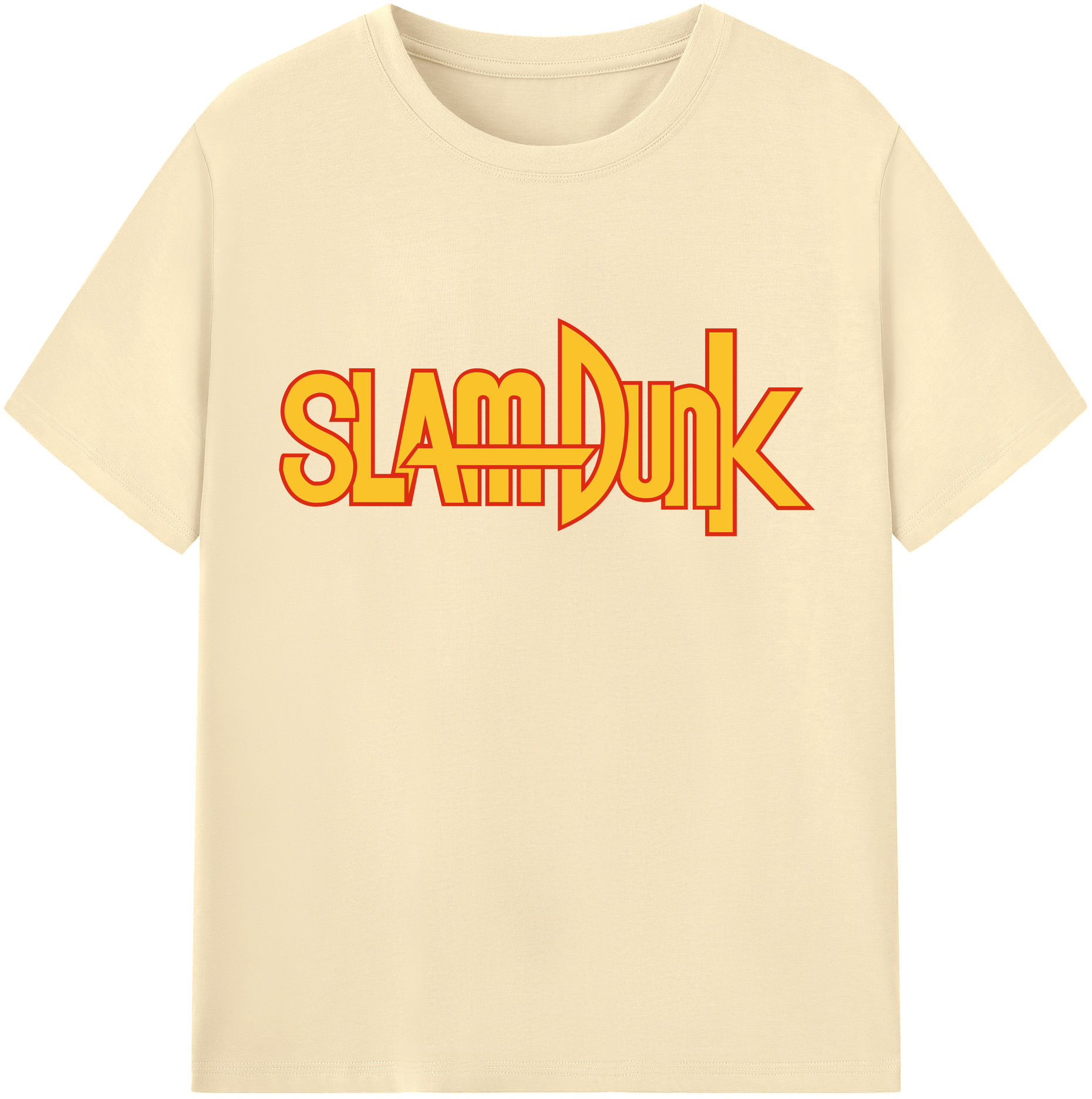 SLAM DUNK／スラムダンク 綿100％半袖Tシャツ（フロントプリント）
