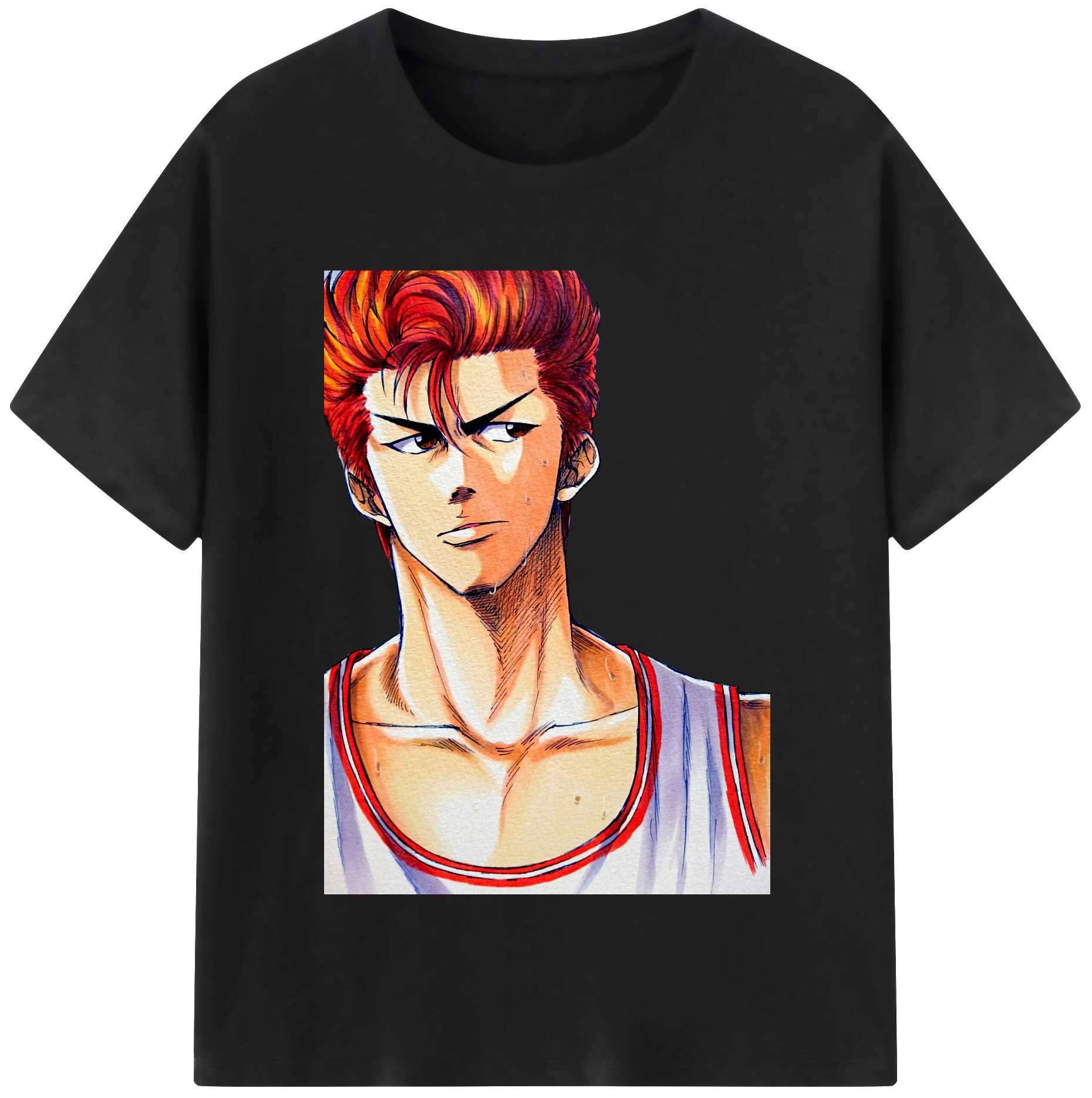 SLAM DUNK／スラムダンク 綿100％半袖Tシャツ（フロントプリント）