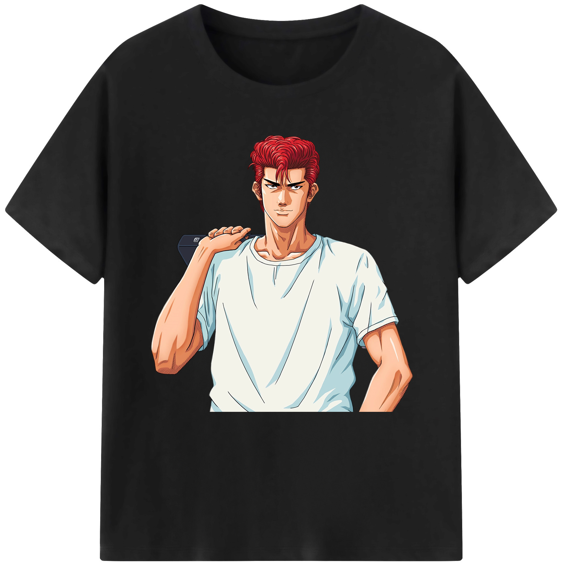 SLAM DUNK／スラムダンク 綿100％半袖Tシャツ（フロントプリント）