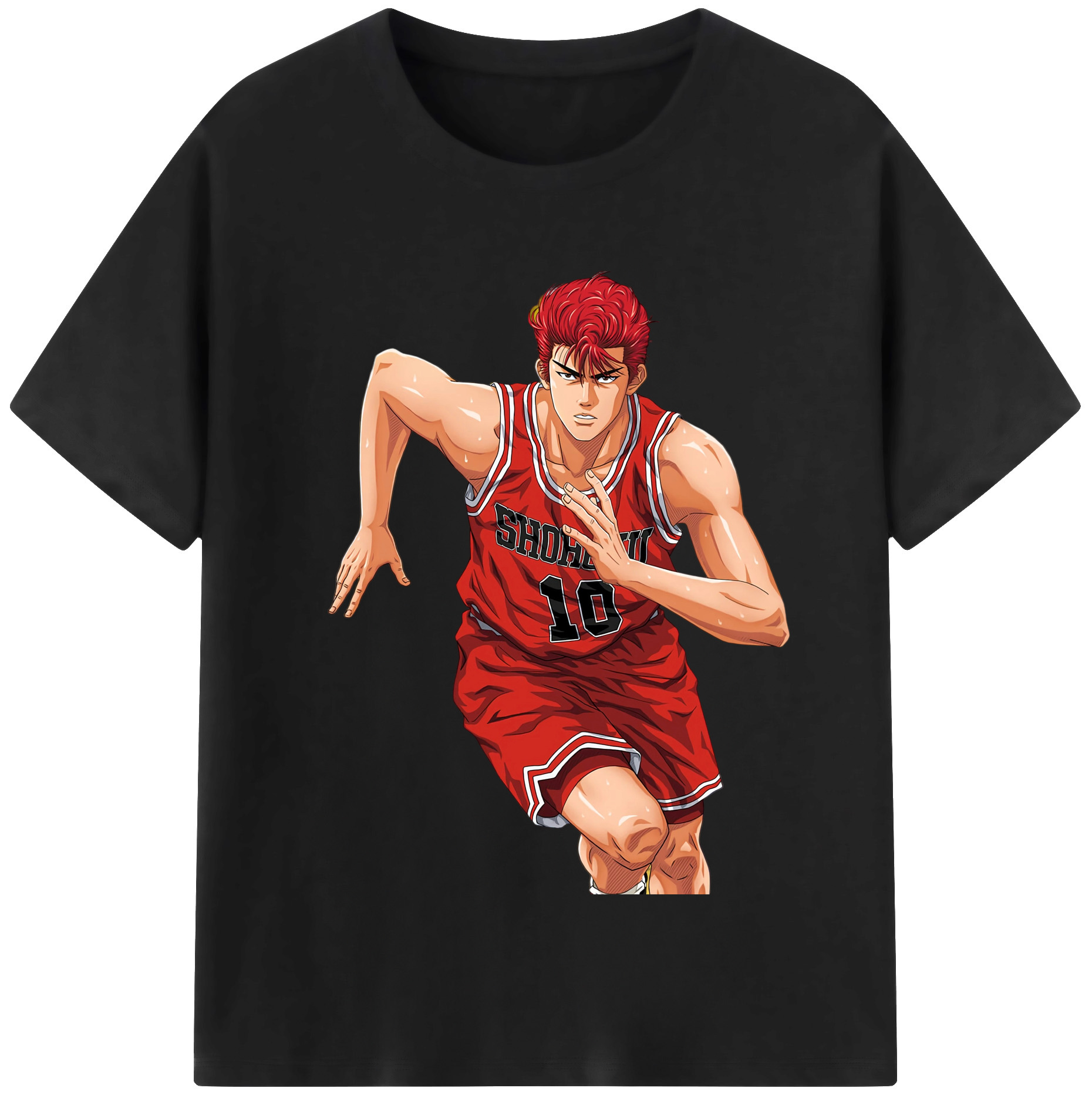 SLAM DUNK／スラムダンク 綿100％半袖Tシャツ（フロントプリント）