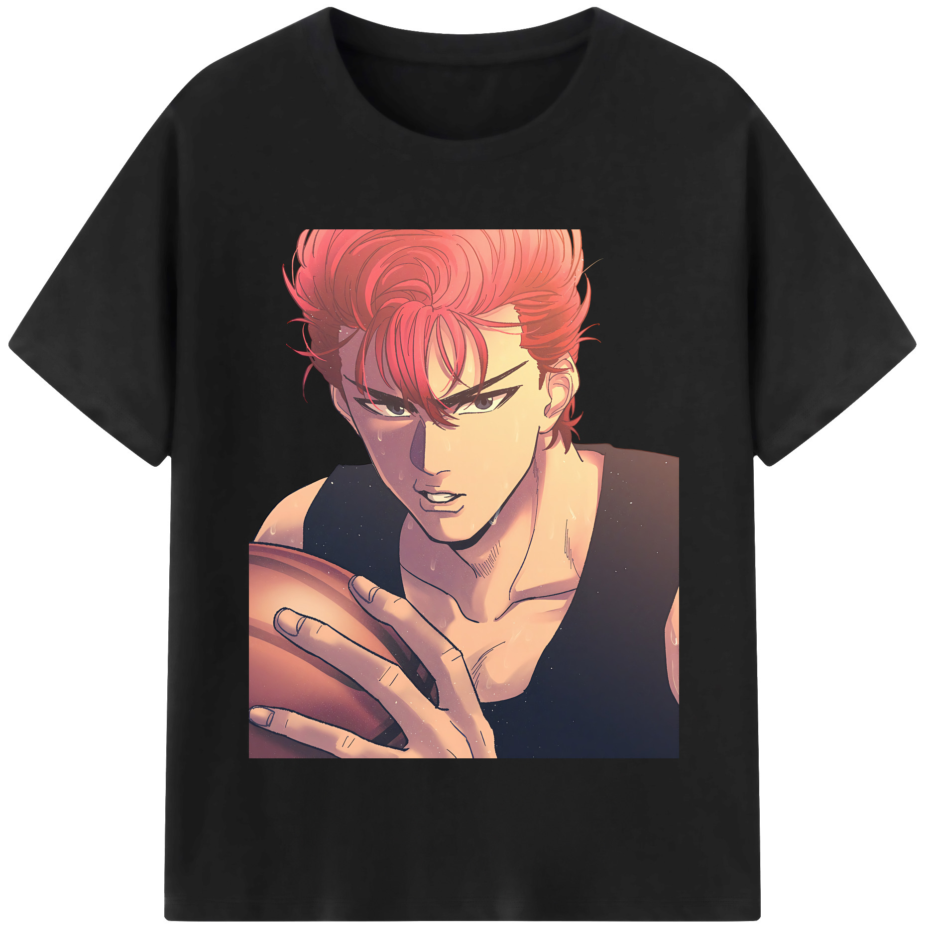 SLAM DUNK／スラムダンク 綿100％半袖Tシャツ（フロントプリント）