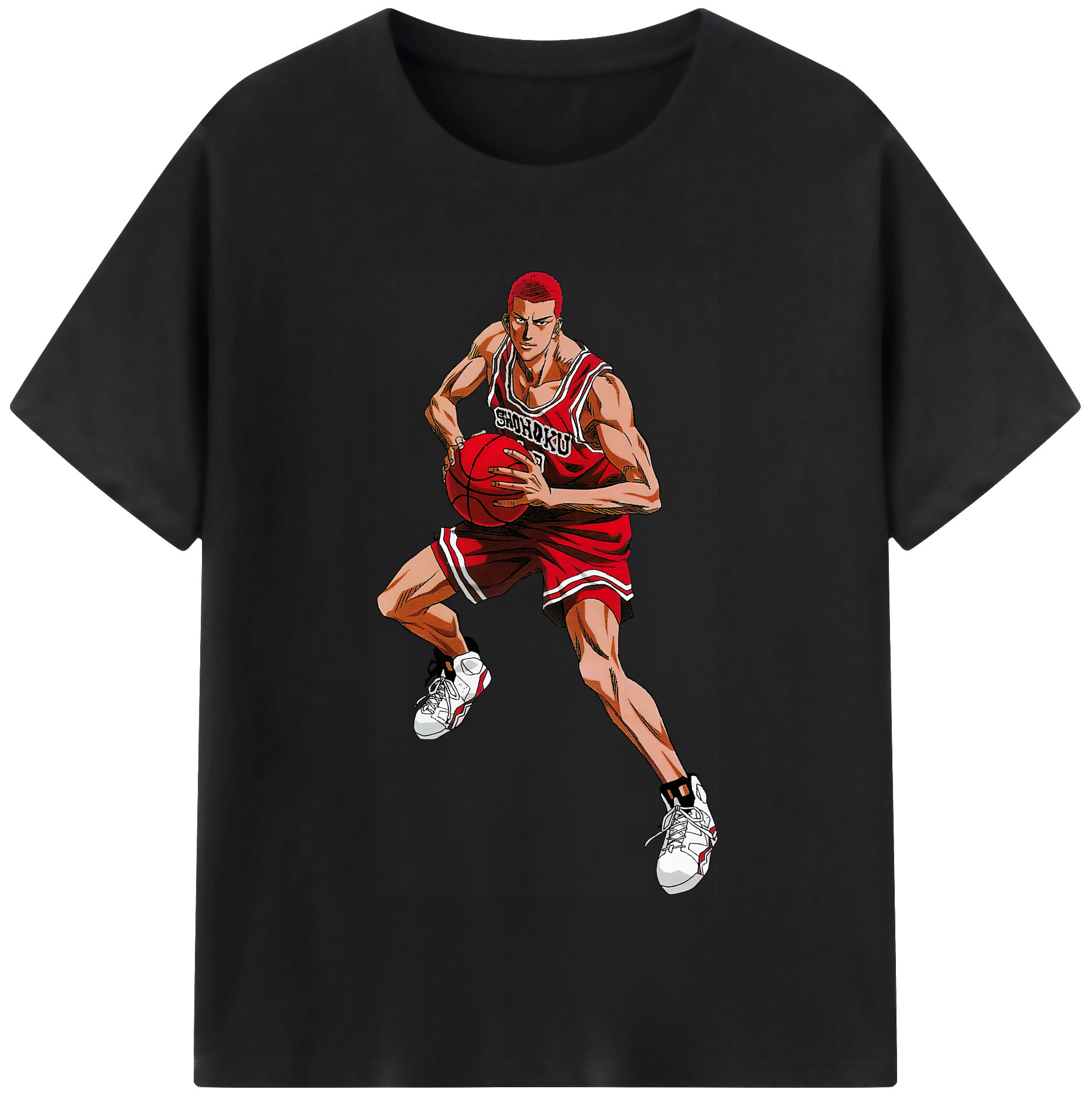SLAM DUNK／スラムダンク 綿100％半袖Tシャツ（フロントプリント）