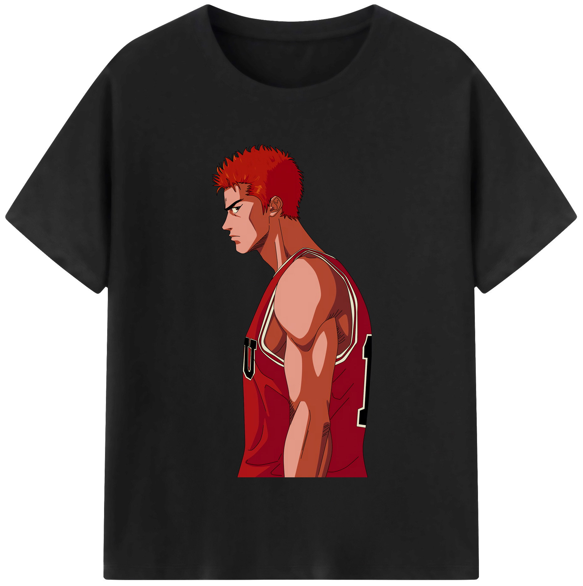 SLAM DUNK／スラムダンク 綿100％半袖Tシャツ（フロントプリント）