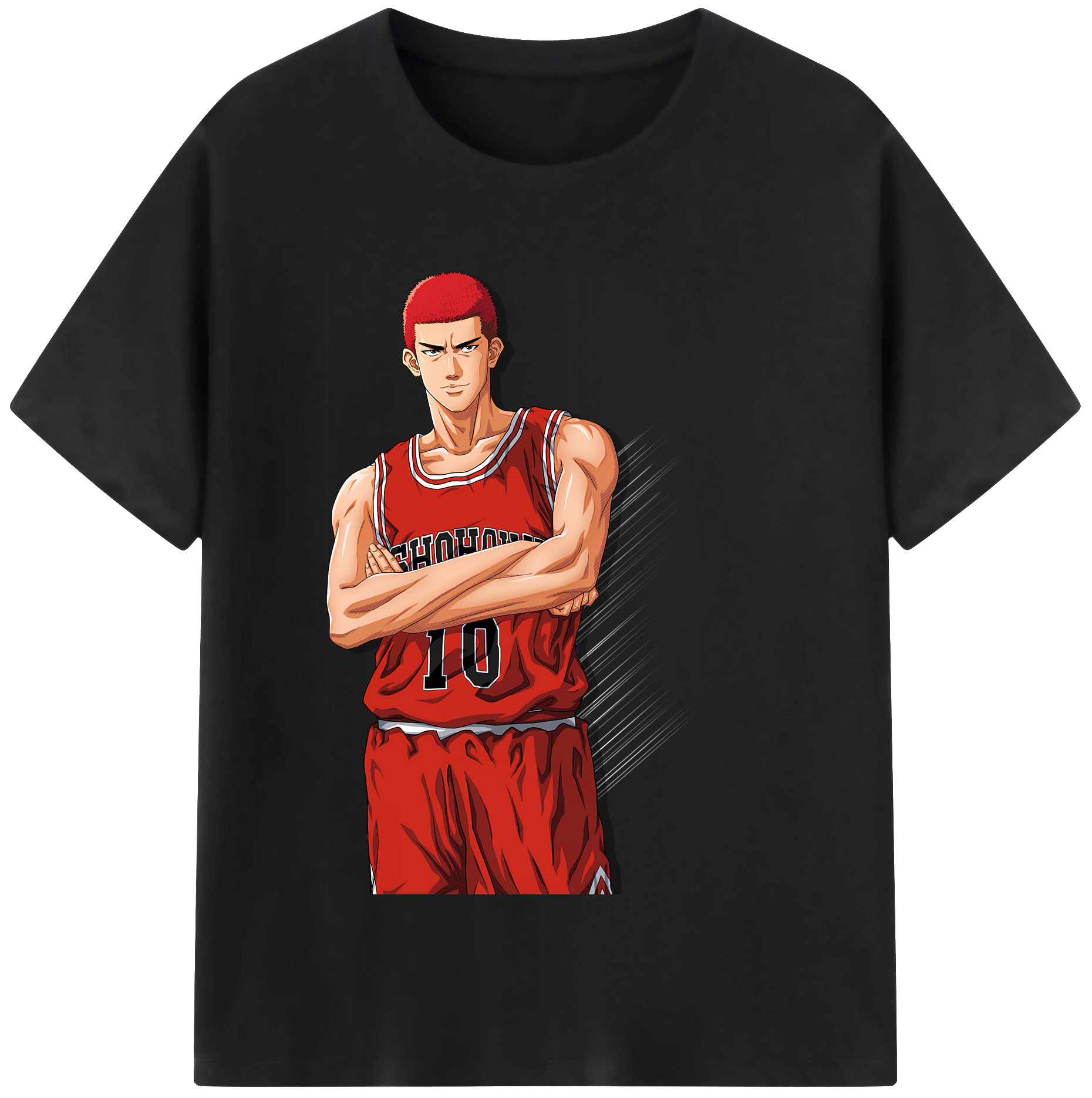 SLAM DUNK／スラムダンク 綿100％半袖Tシャツ（フロントプリント）