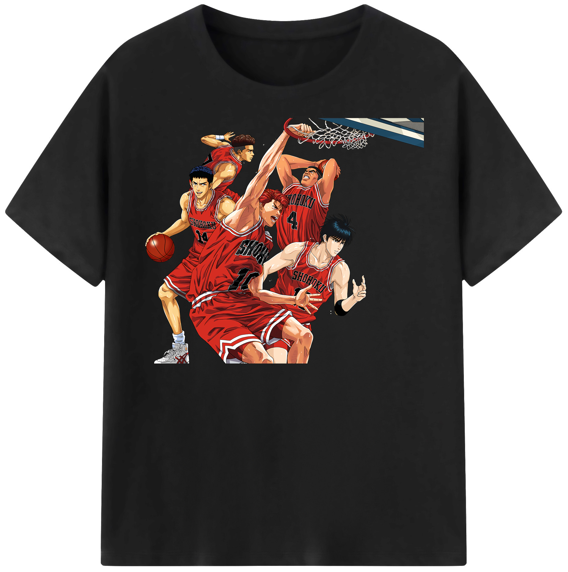 （画像用） SLAM DUNK／スラムダンク 綿100％半袖Tシャツ（フロントプリント）