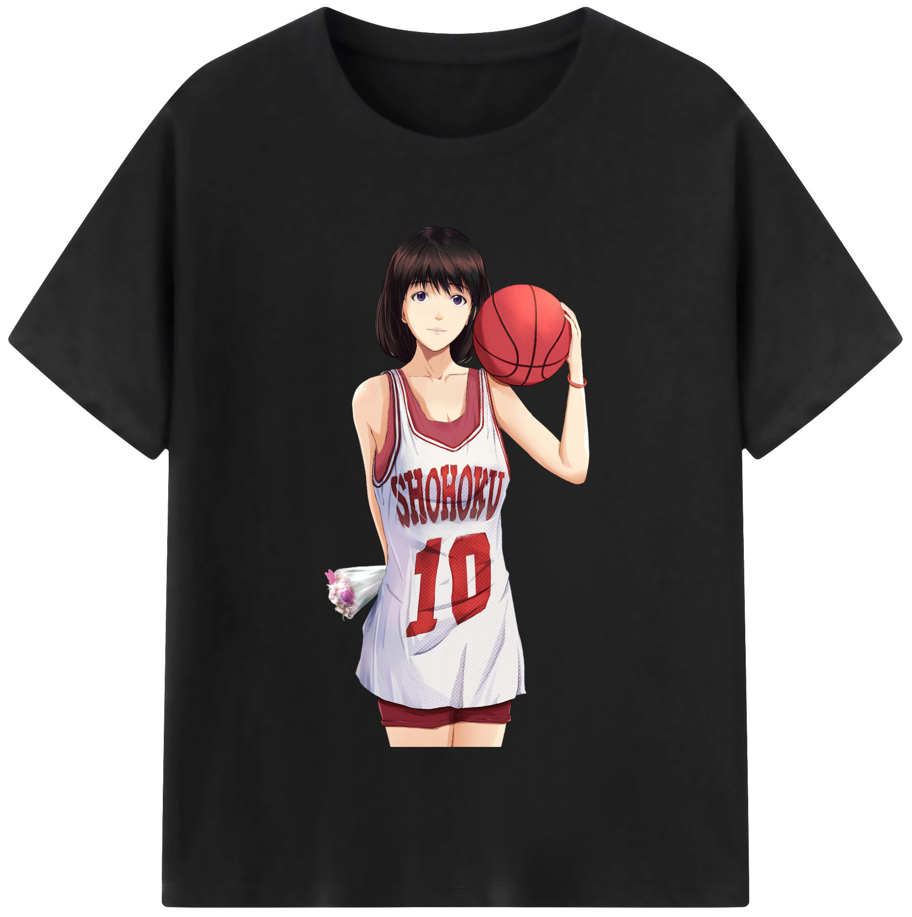 SLAM DUNK／スラムダンク 綿100％半袖Tシャツ（フロントプリント）