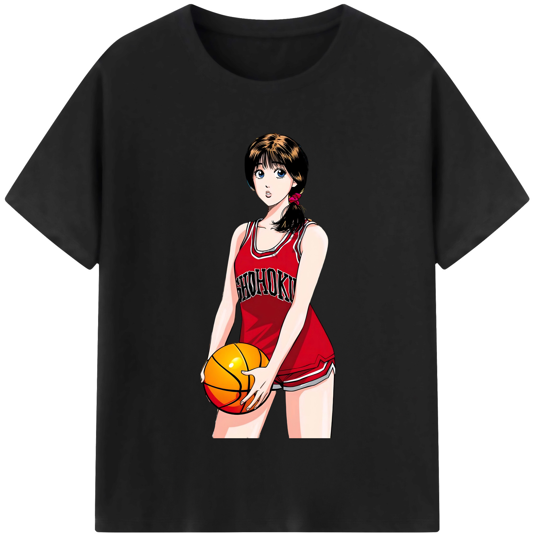 SLAM DUNK／スラムダンク 綿100％半袖Tシャツ（フロントプリント）