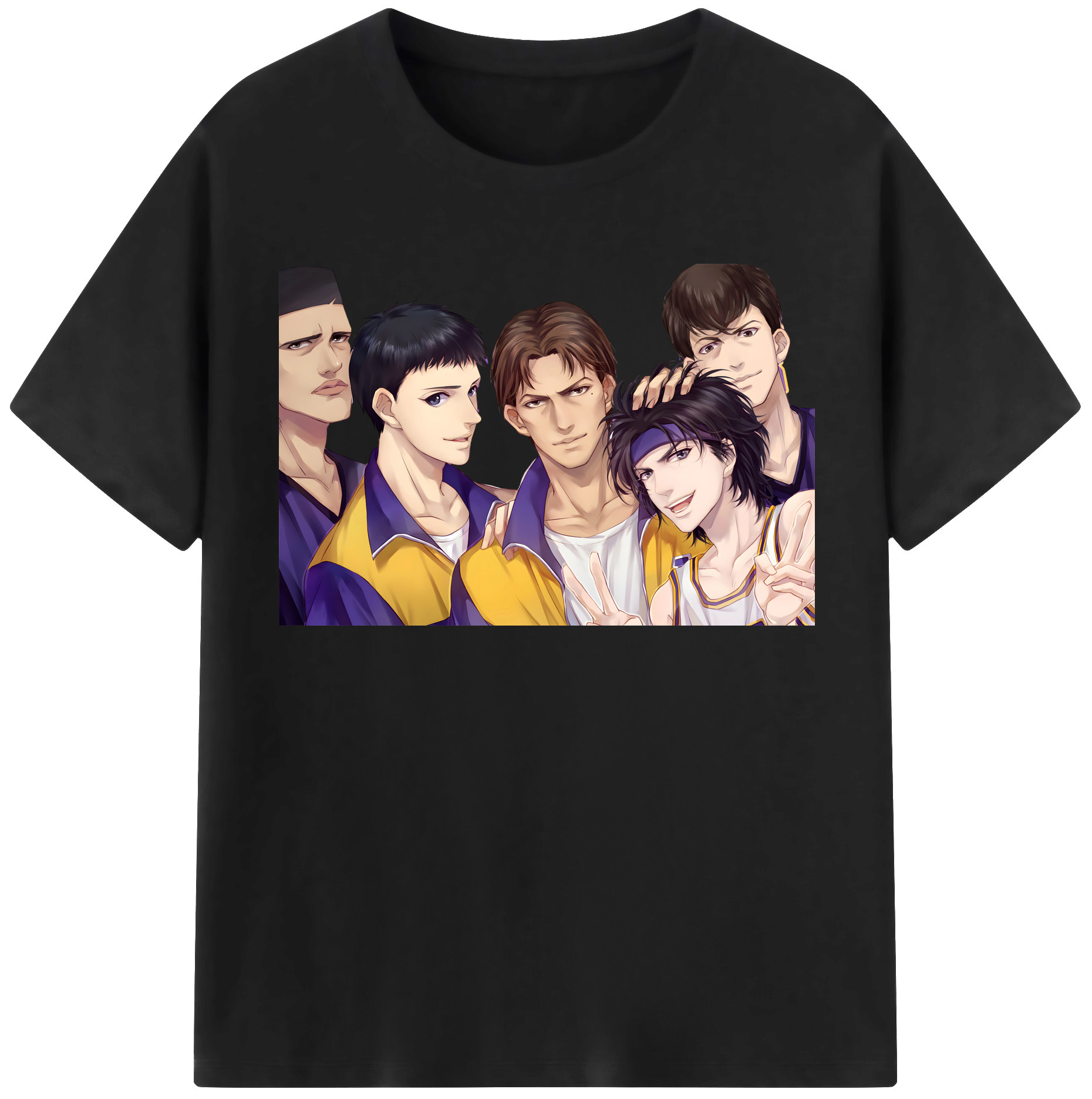 SLAM DUNK／スラムダンク 綿100％半袖Tシャツ（フロントプリント）