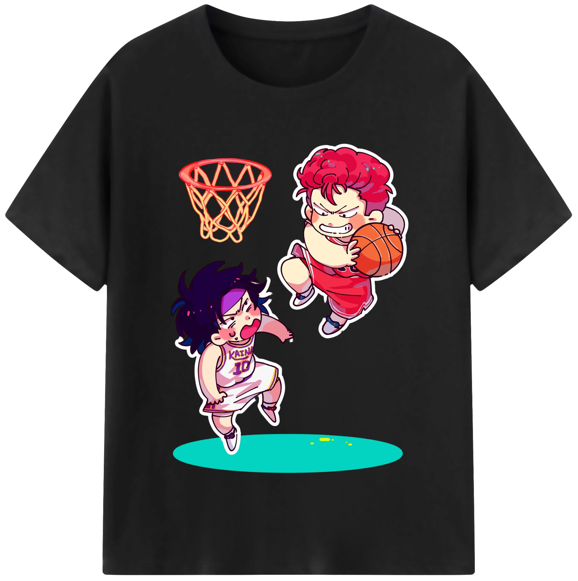 （画像用） SLAM DUNK／スラムダンク 綿100％半袖Tシャツ（フロントプリント）