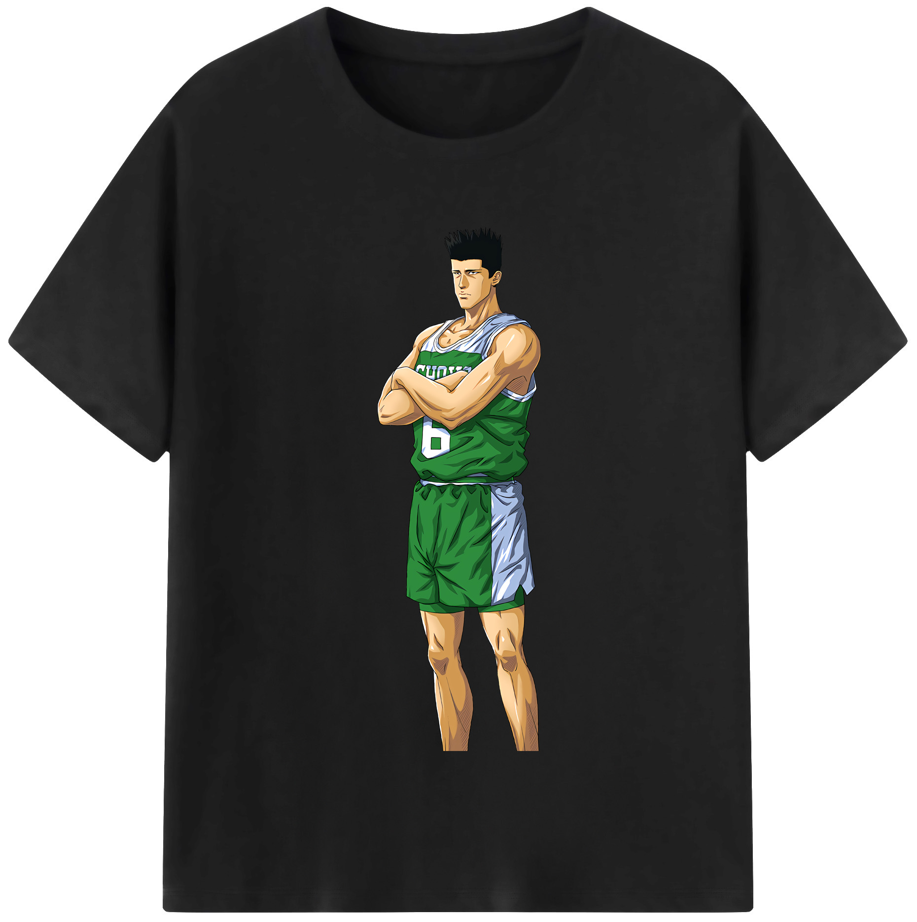 SLAM DUNK／スラムダンク 綿100％半袖Tシャツ（フロントプリント）