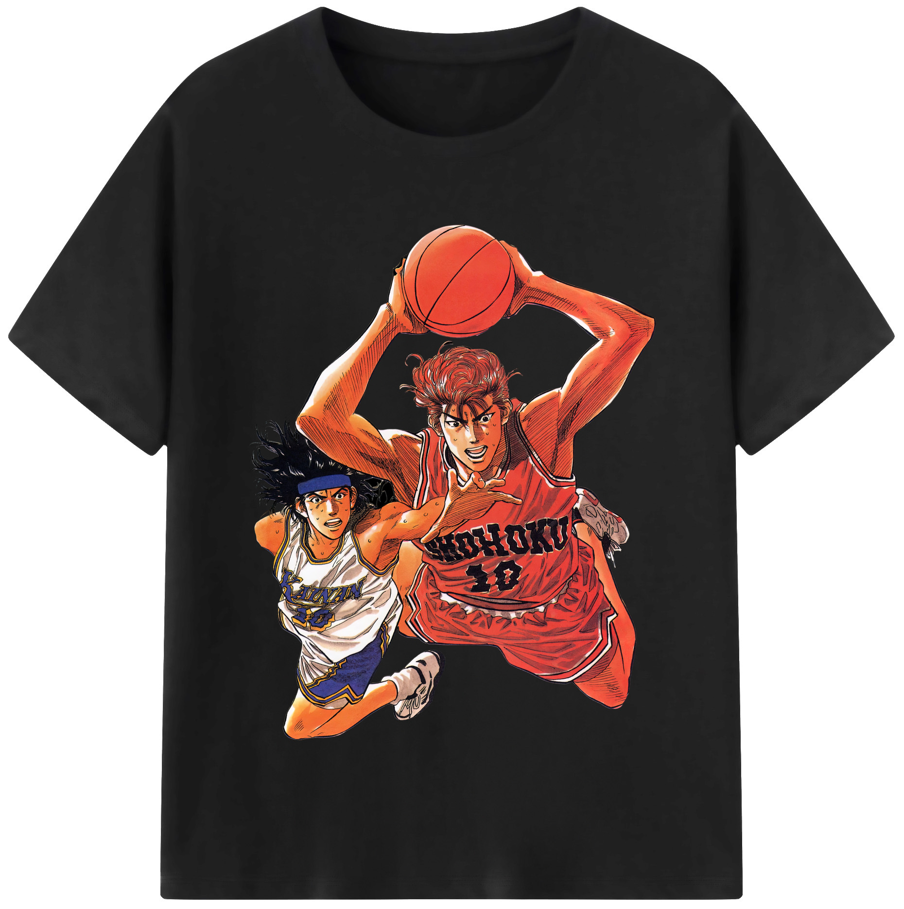 SLAM DUNK／スラムダンク 綿100％半袖Tシャツ（フロントプリント）