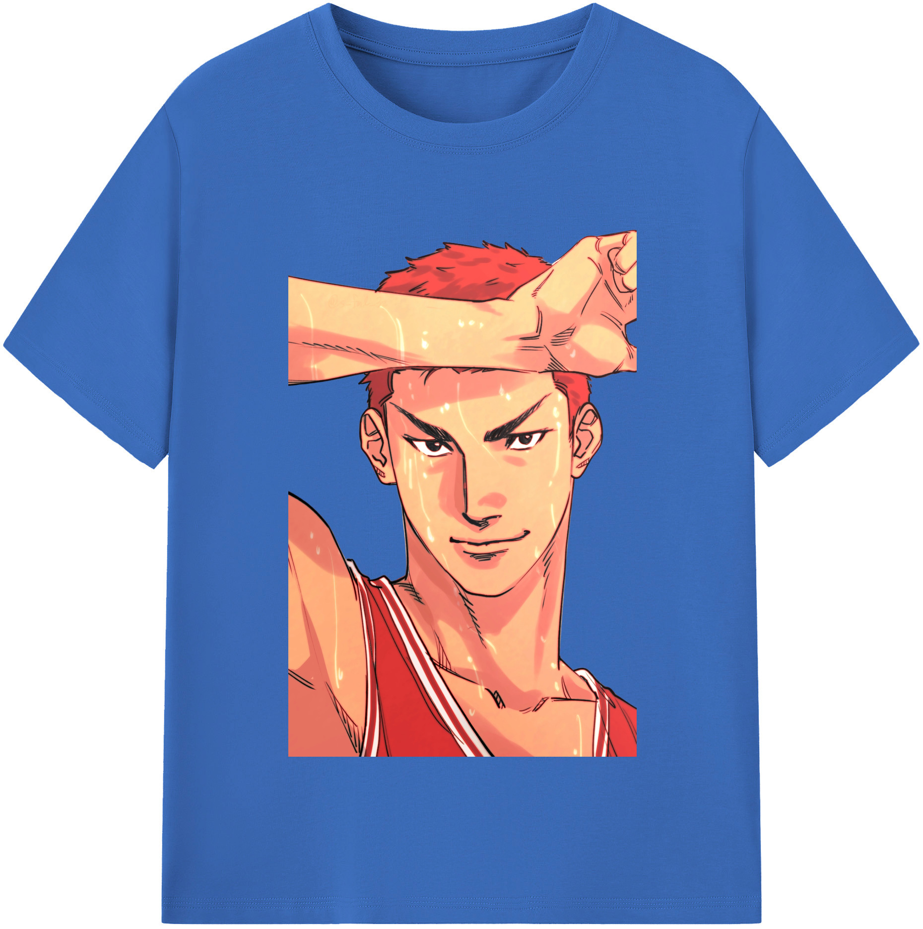 SLAM DUNK／スラムダンク 綿100％半袖Tシャツ（フロントプリント）