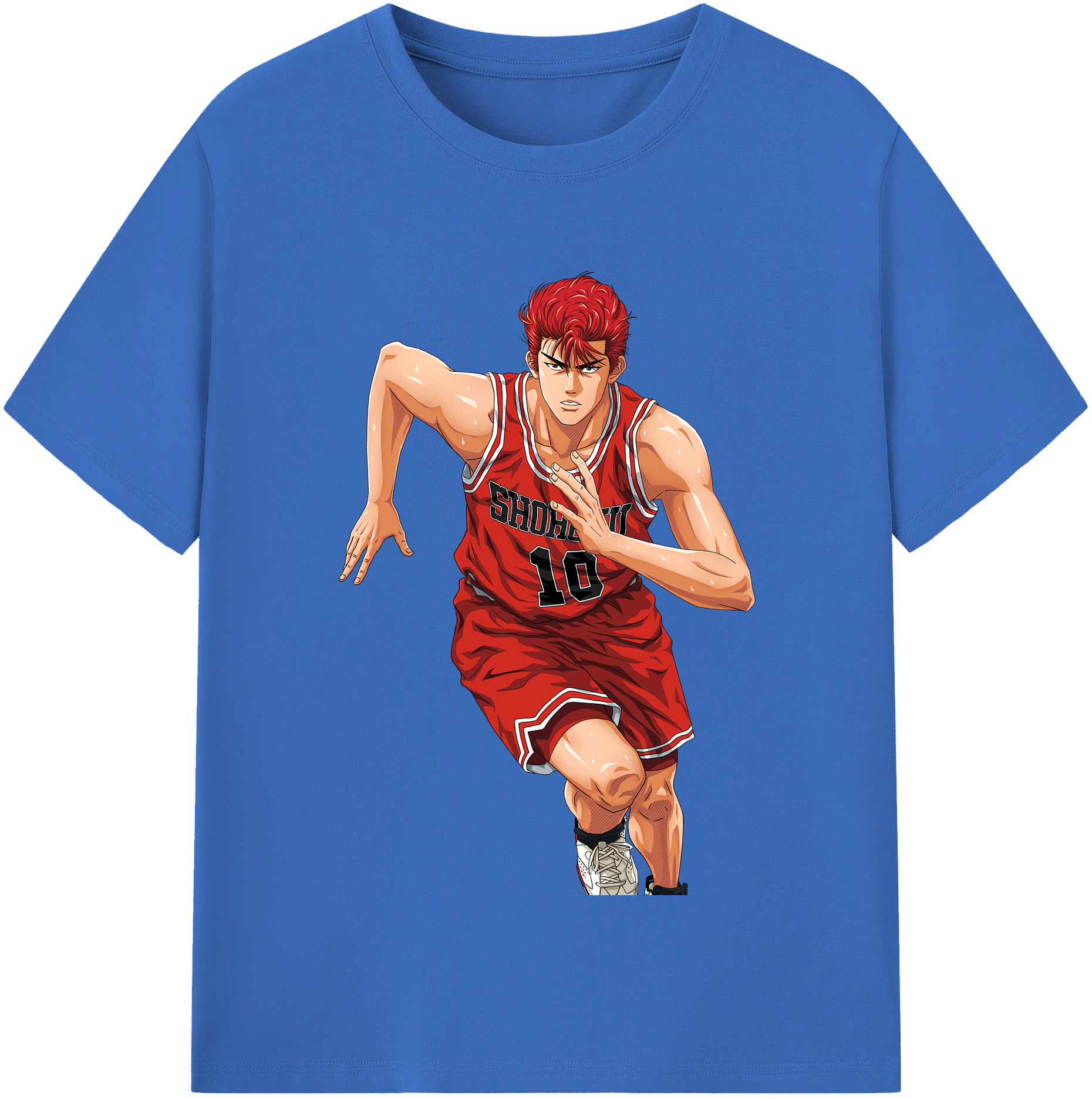 SLAM DUNK／スラムダンク 綿100％半袖Tシャツ（フロントプリント）