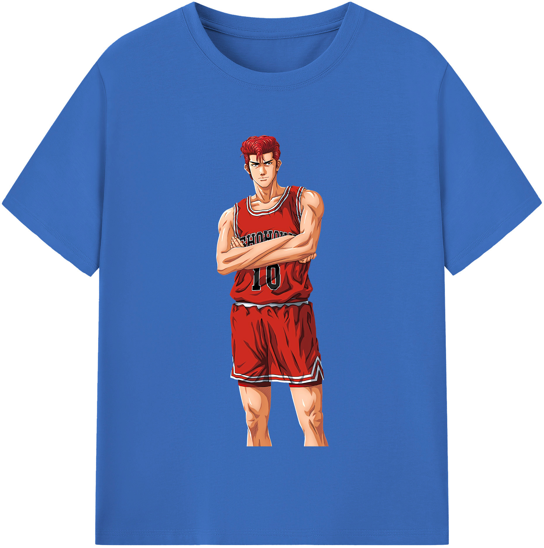 SLAM DUNK／スラムダンク 綿100％半袖Tシャツ（フロントプリント）