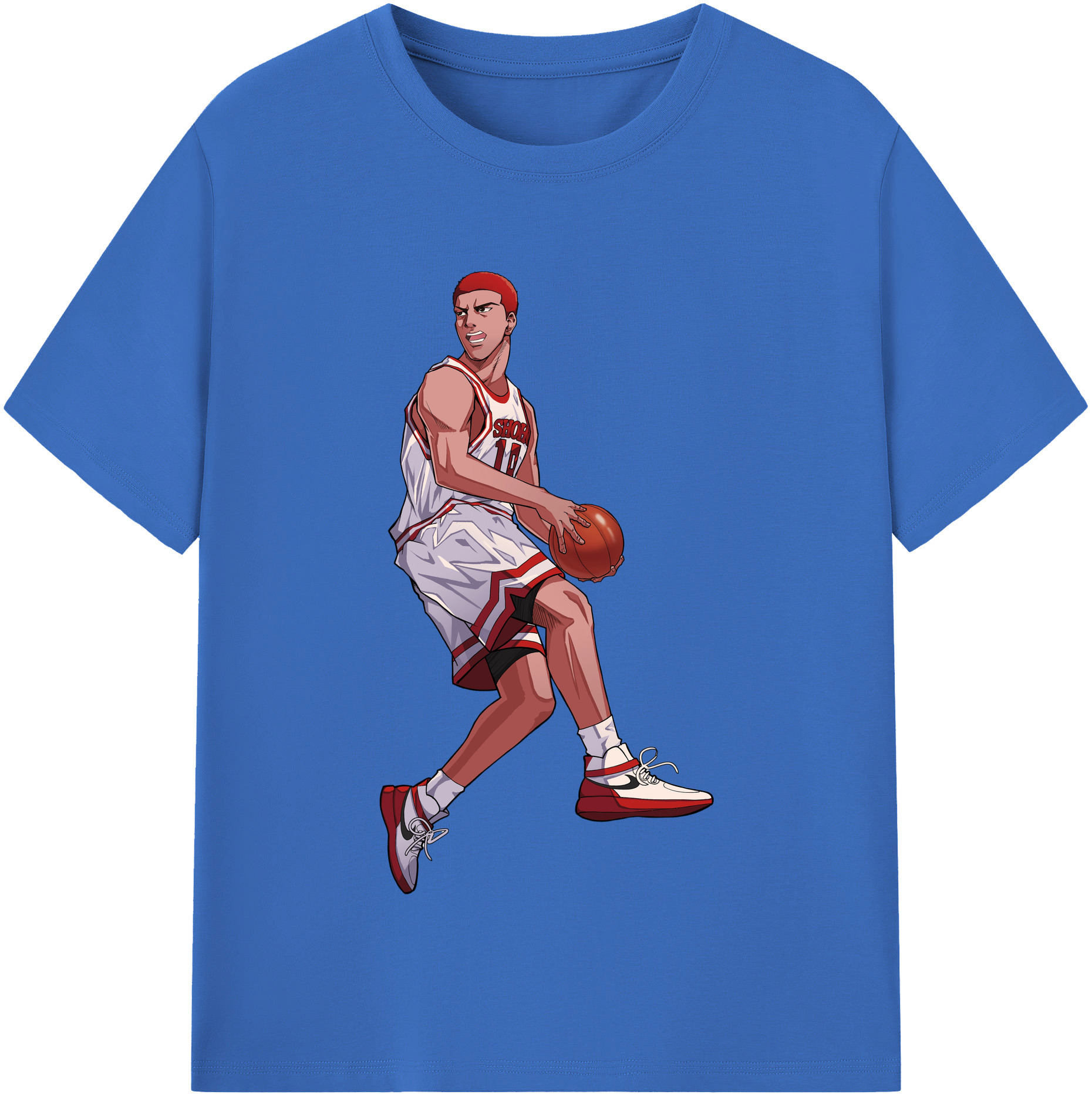 SLAM DUNK／スラムダンク 綿100％半袖Tシャツ（フロントプリント）
