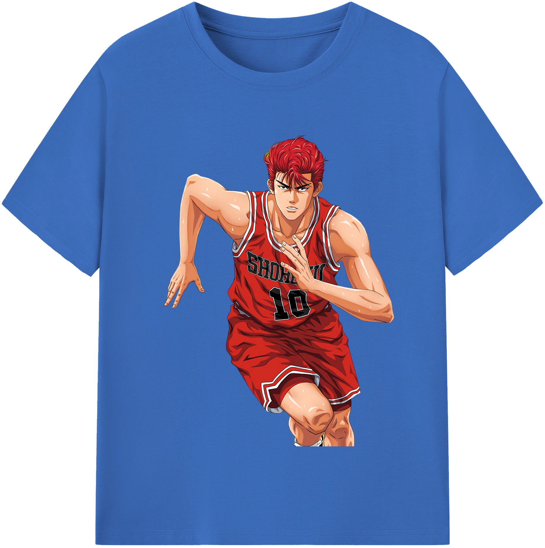 SLAM DUNK／スラムダンク 綿100％半袖Tシャツ（フロントプリント）