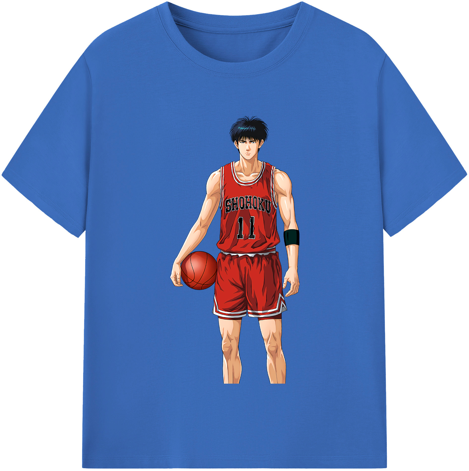 SLAM DUNK／スラムダンク 綿100％半袖Tシャツ（フロントプリント）