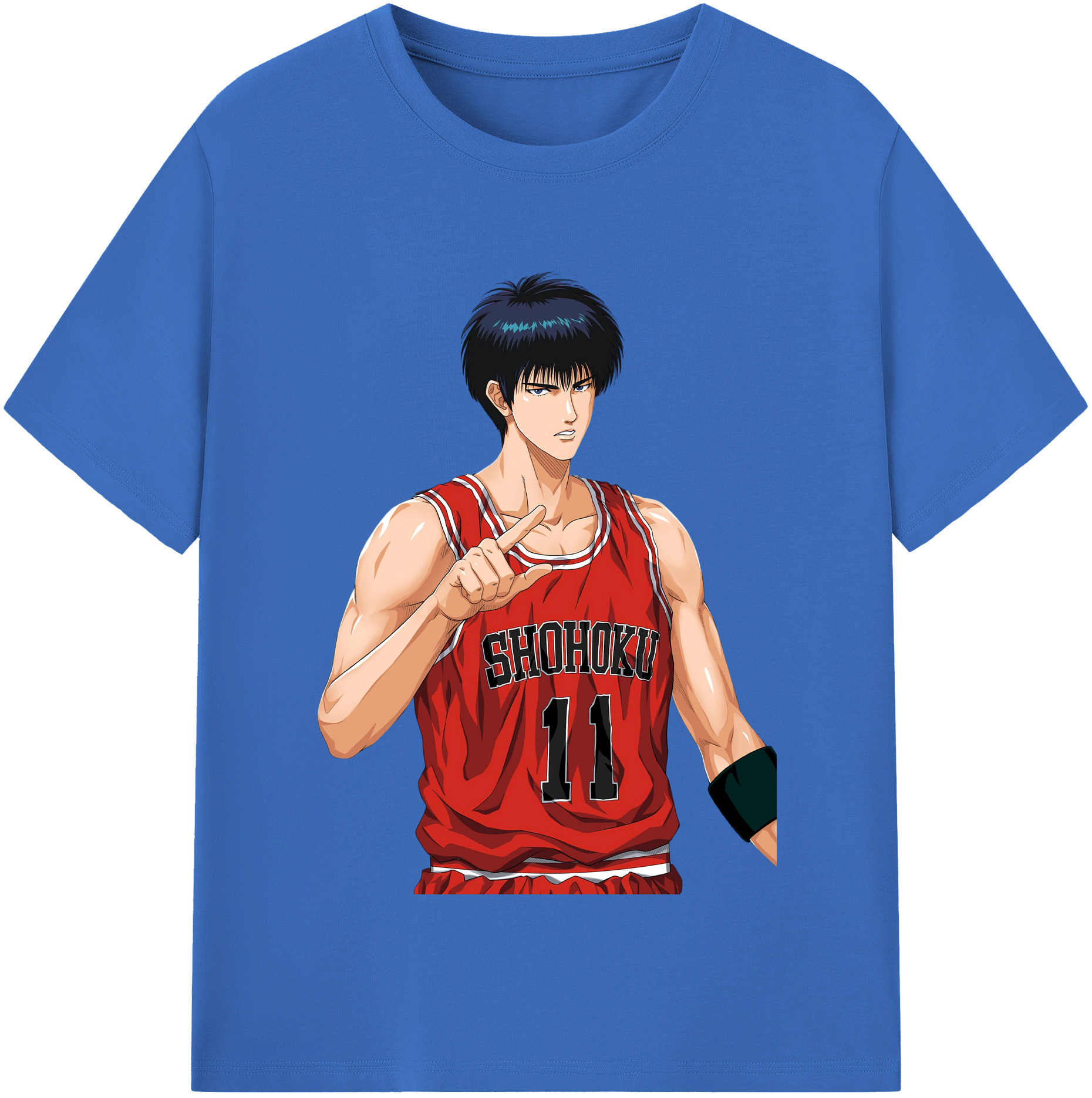 SLAM DUNK／スラムダンク 綿100％半袖Tシャツ（フロントプリント）