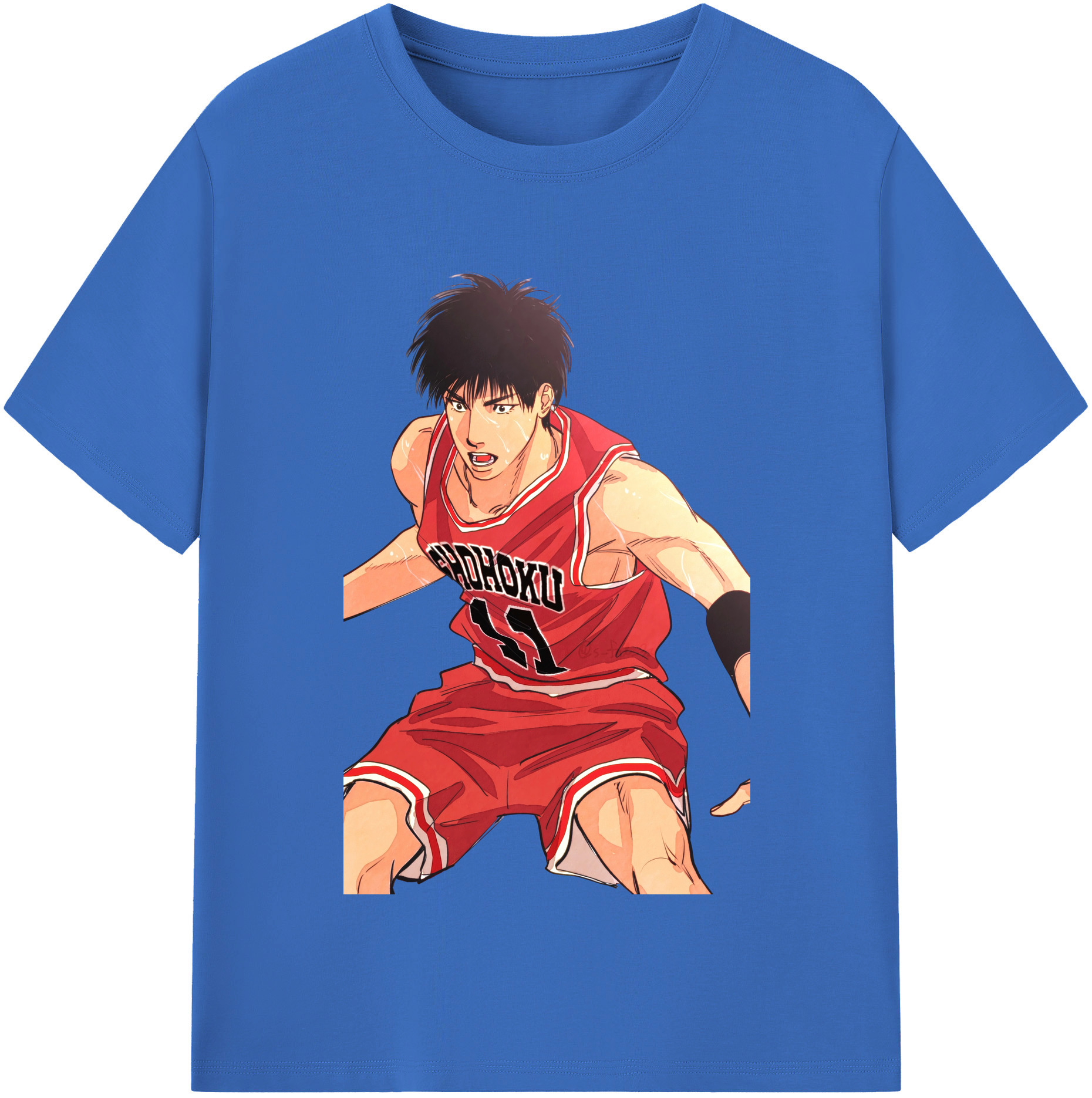 SLAM DUNK／スラムダンク 綿100％半袖Tシャツ（フロントプリント）