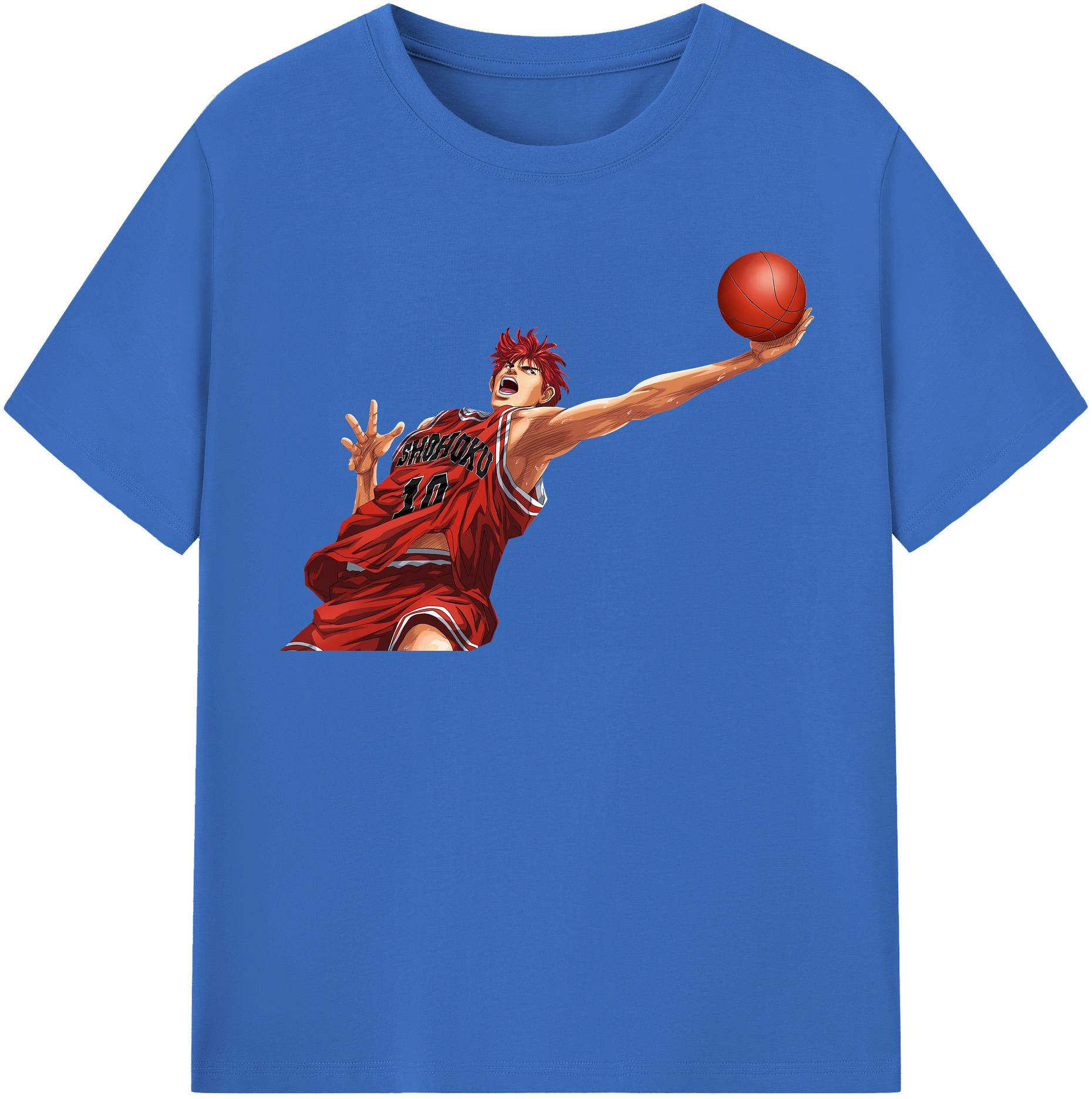 SLAM DUNK／スラムダンク 綿100％半袖Tシャツ（フロントプリント）