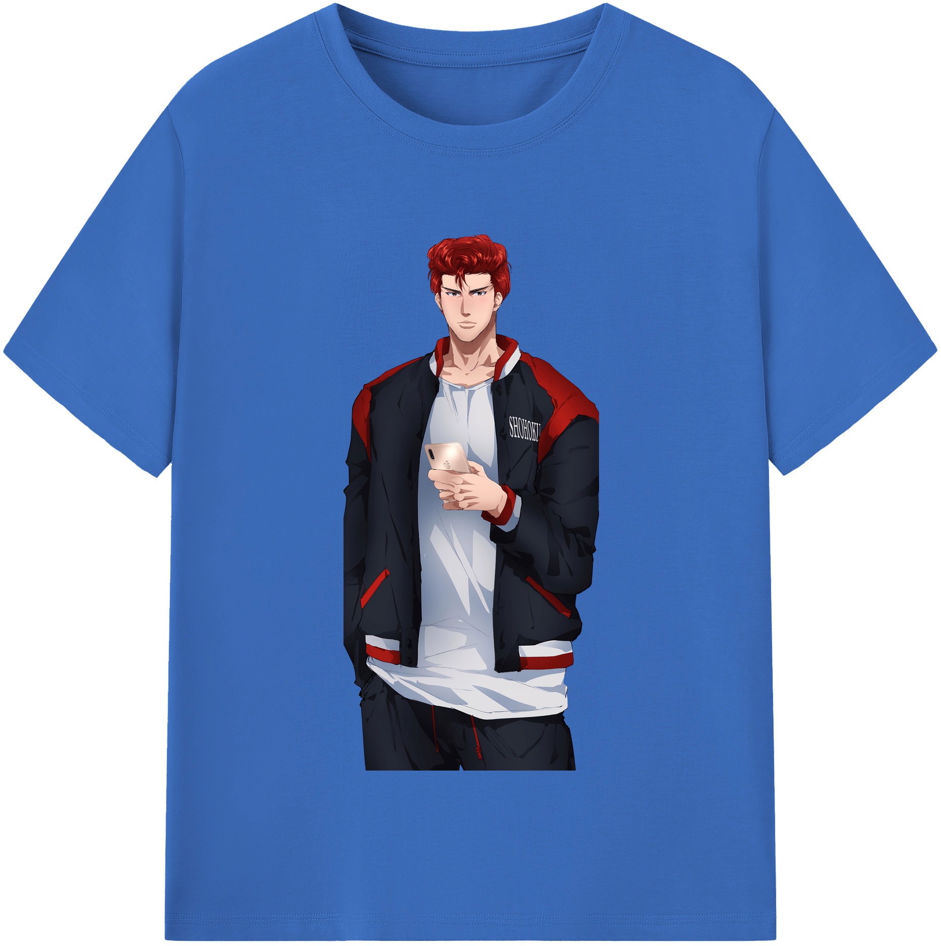 SLAM DUNK／スラムダンク 綿100％半袖Tシャツ（フロントプリント）