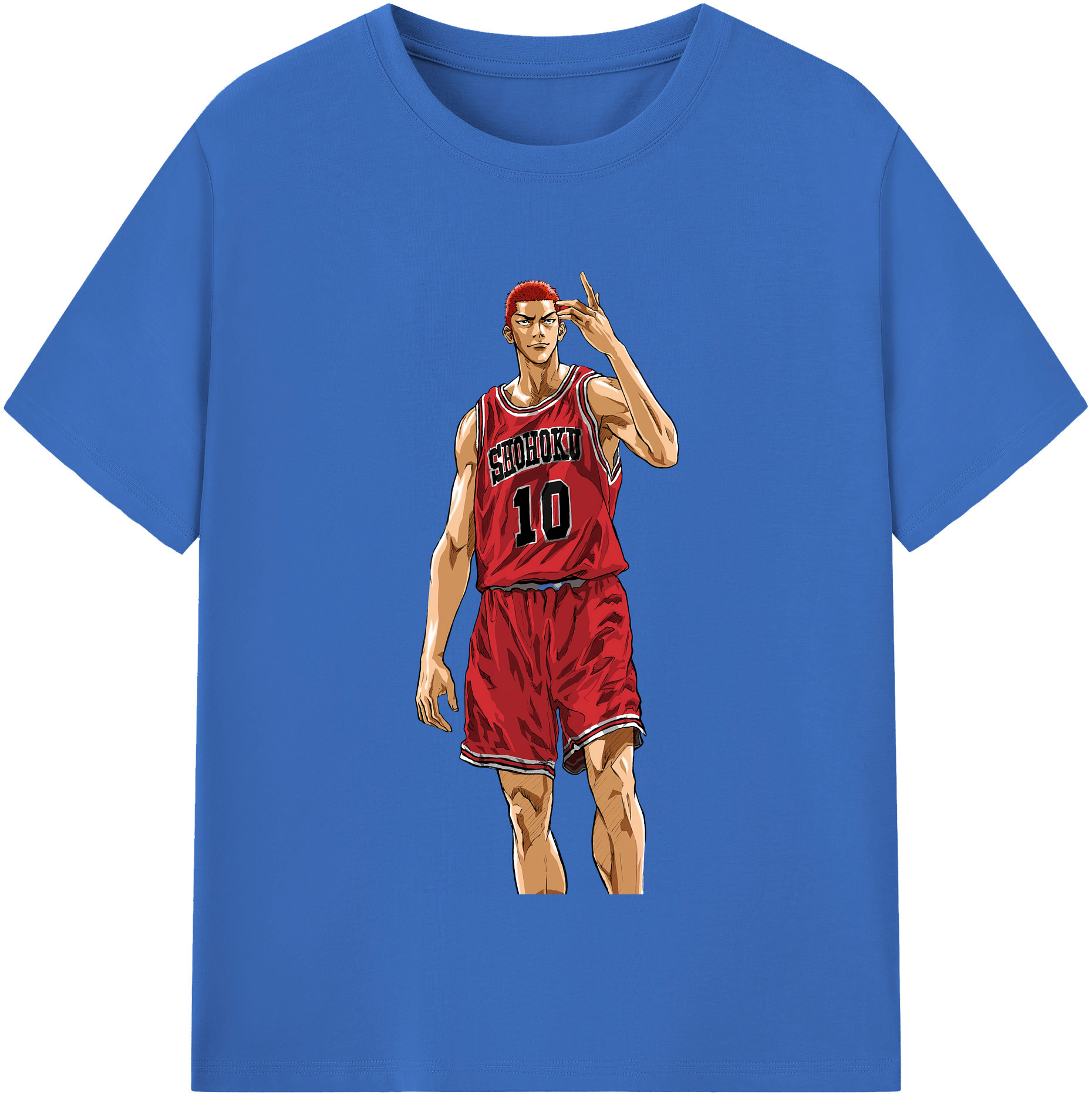 SLAM DUNK／スラムダンク 綿100％半袖Tシャツ（フロントプリント）