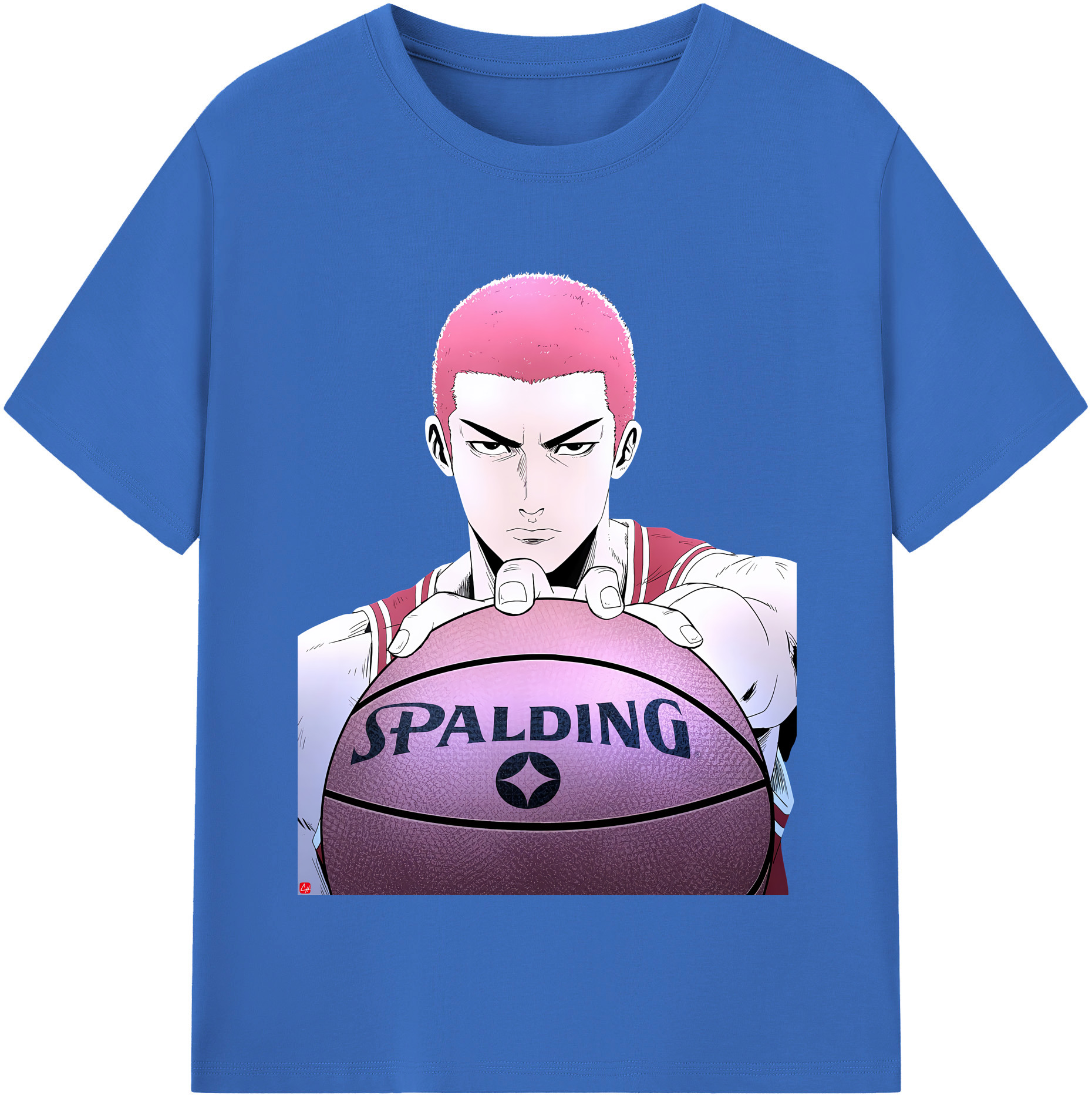 SLAM DUNK／スラムダンク 綿100％半袖Tシャツ（フロントプリント）