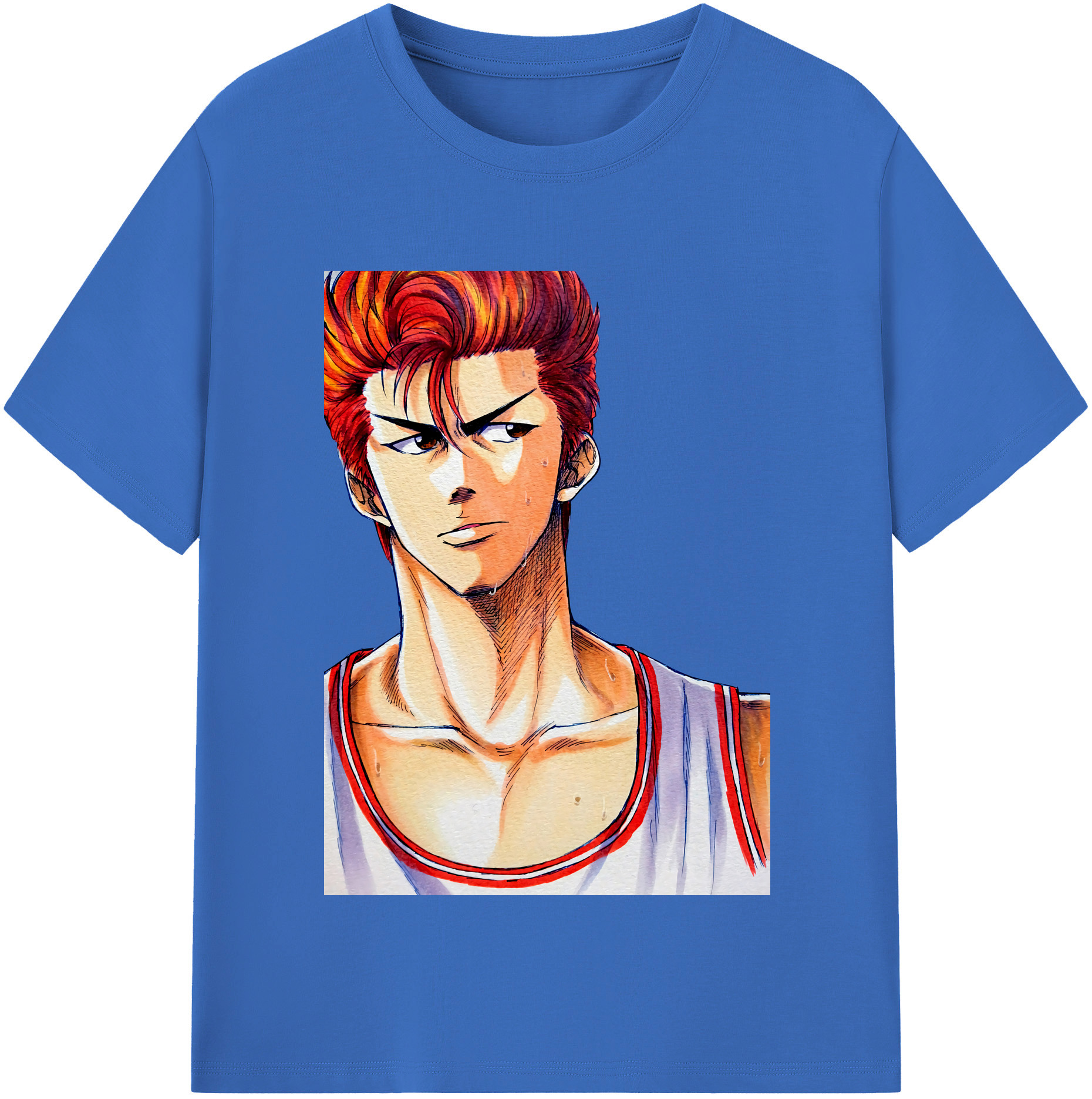 SLAM DUNK／スラムダンク 綿100％半袖Tシャツ（フロントプリント）