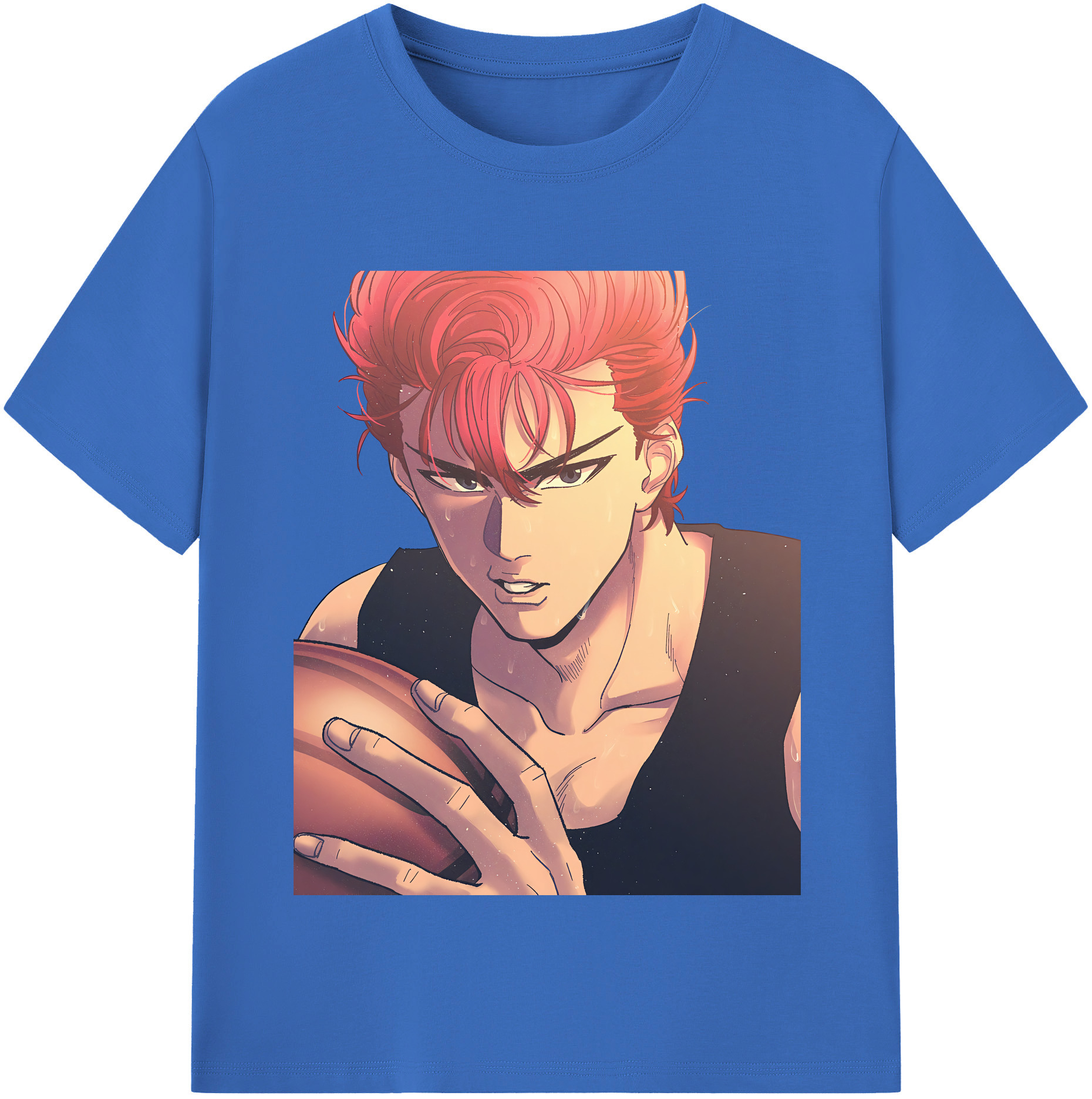 SLAM DUNK／スラムダンク 綿100％半袖Tシャツ（フロントプリント）