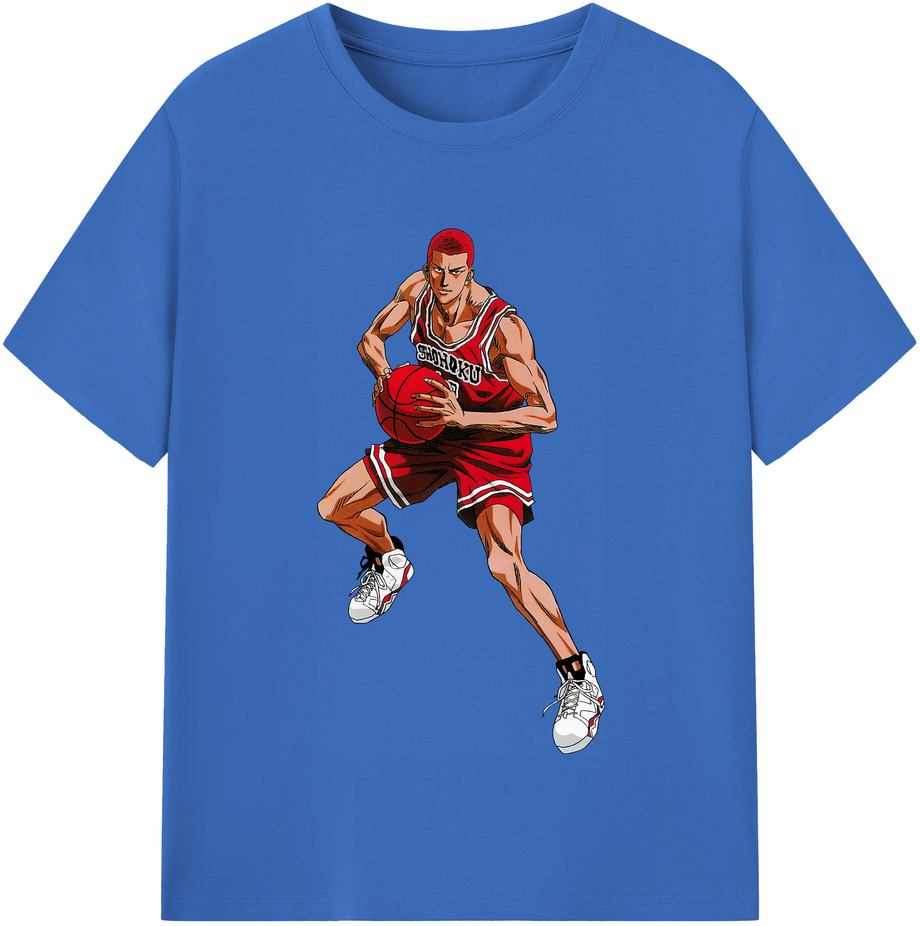 SLAM DUNK／スラムダンク 綿100％半袖Tシャツ（フロントプリント）